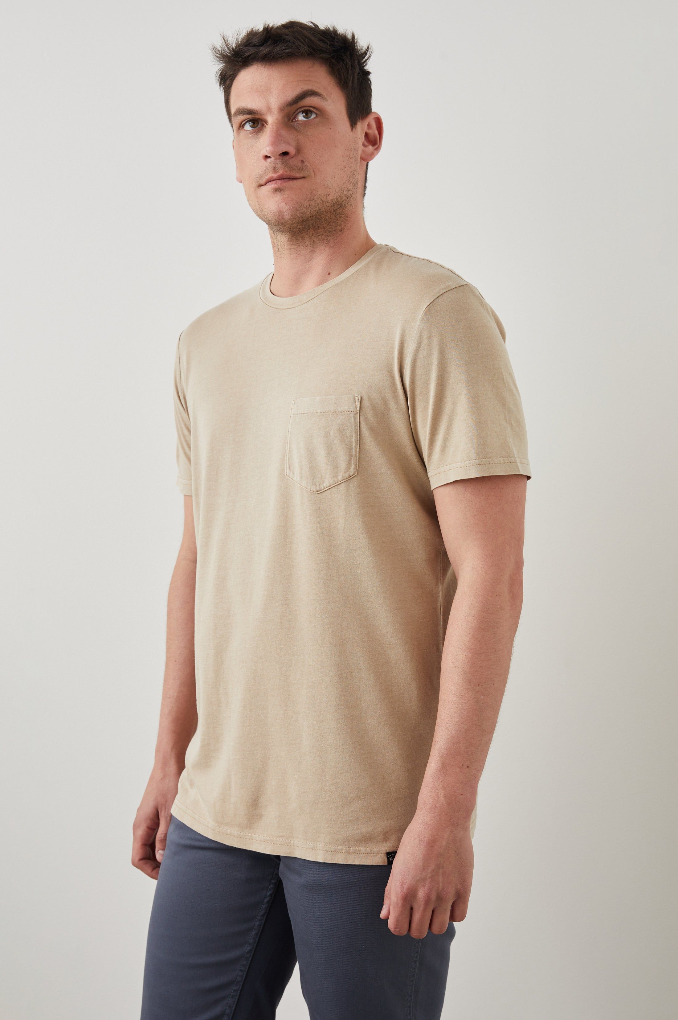JOHNNY T-SHIRT - DESERT SAND sold by Rails