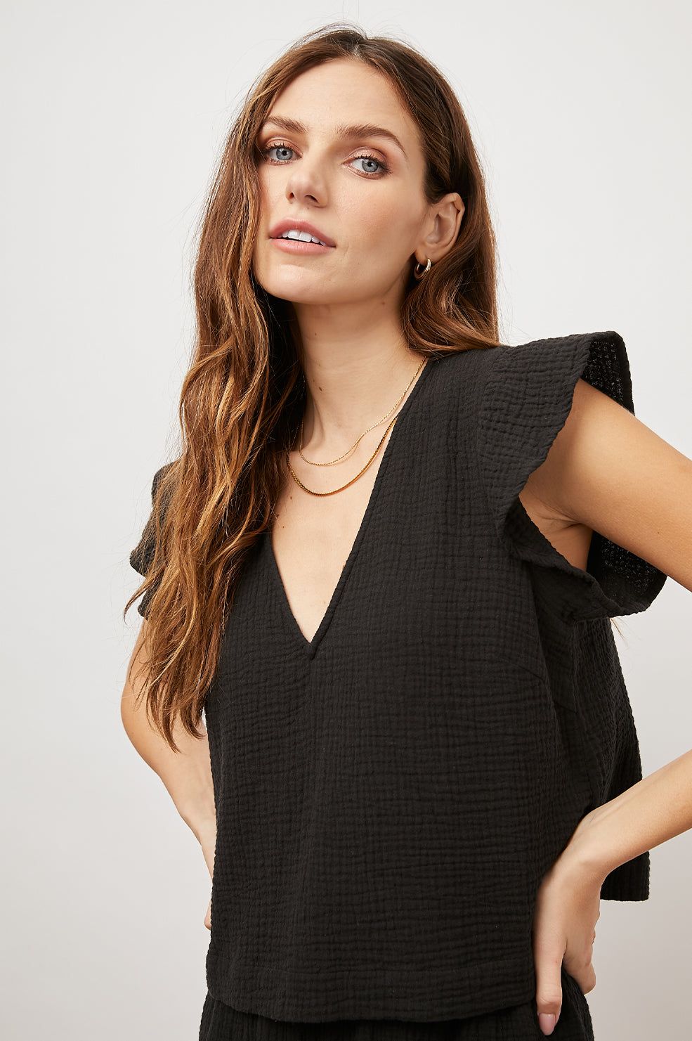 MILEY TOP - BLACK sold by Rails