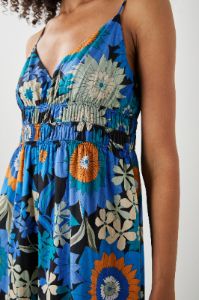 JUSTINE DRESS - AZUL WILDFLOWER sold by Rails