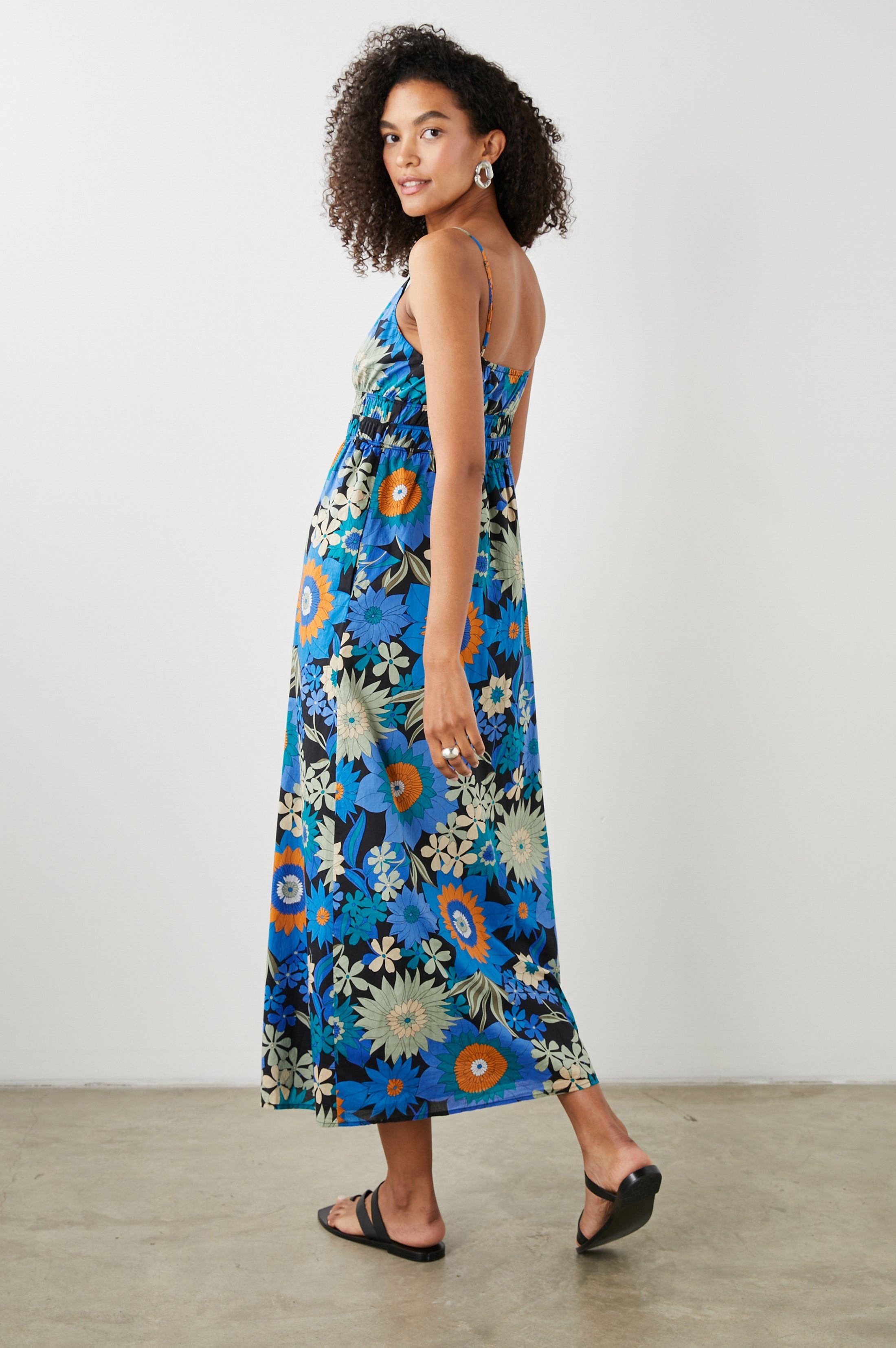 JUSTINE DRESS - AZUL WILDFLOWER sold by Rails product image thumbnail 4