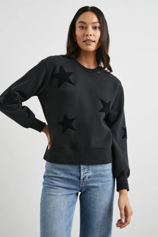SONIA SWEATSHIRT - BLACK sold by Rails