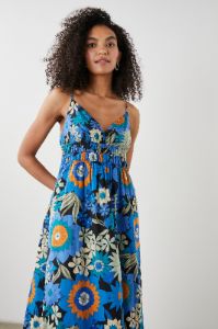 JUSTINE DRESS - AZUL WILDFLOWER sold by Rails
