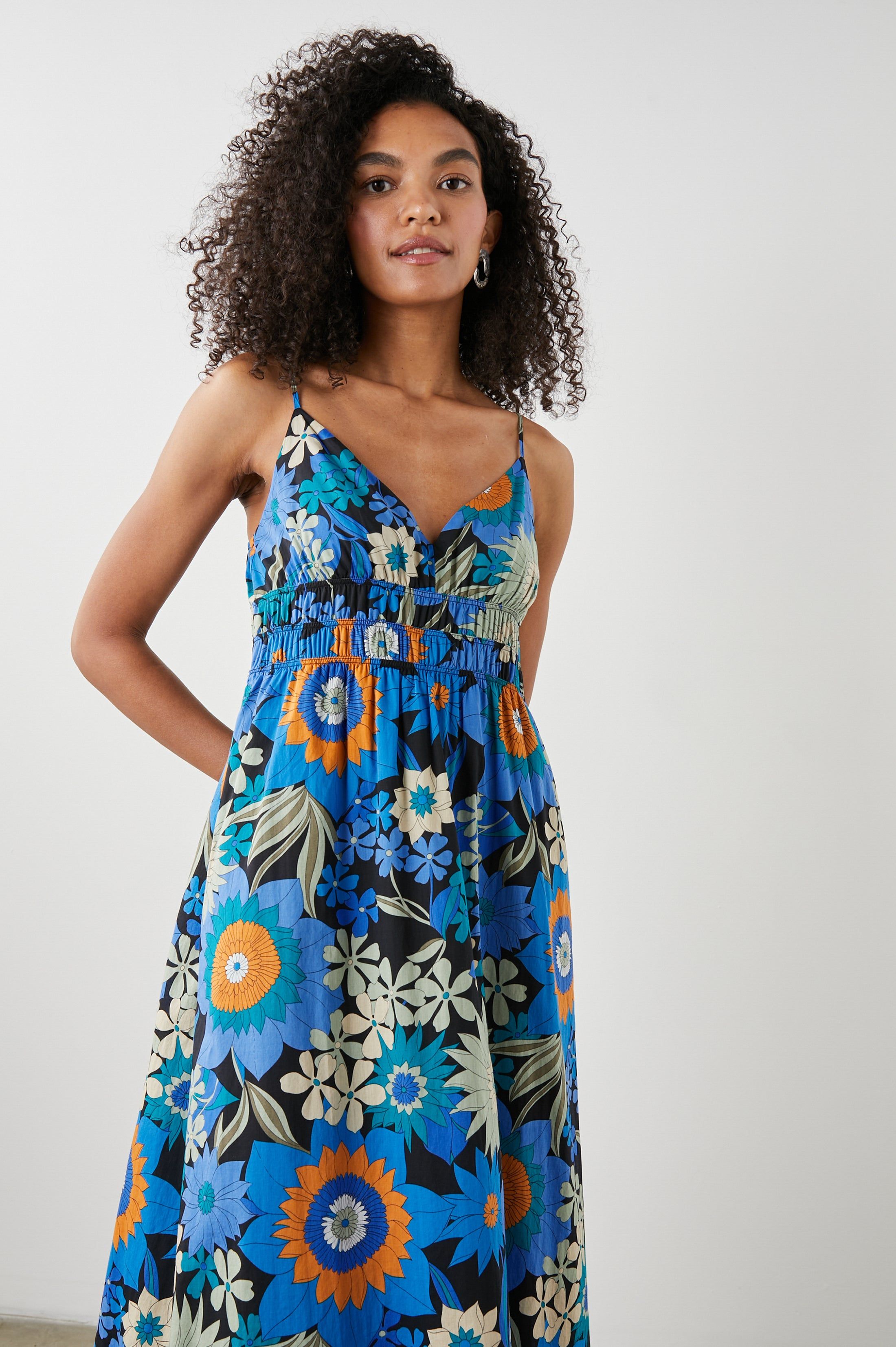 JUSTINE DRESS - AZUL WILDFLOWER sold by Rails product image thumbnail 3