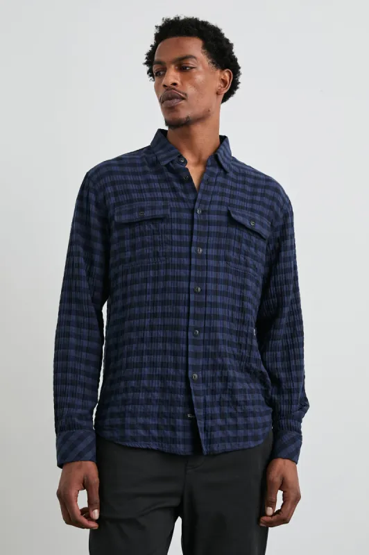 POWELL SHIRT - BLUE JAY ROYAL sold by Rails