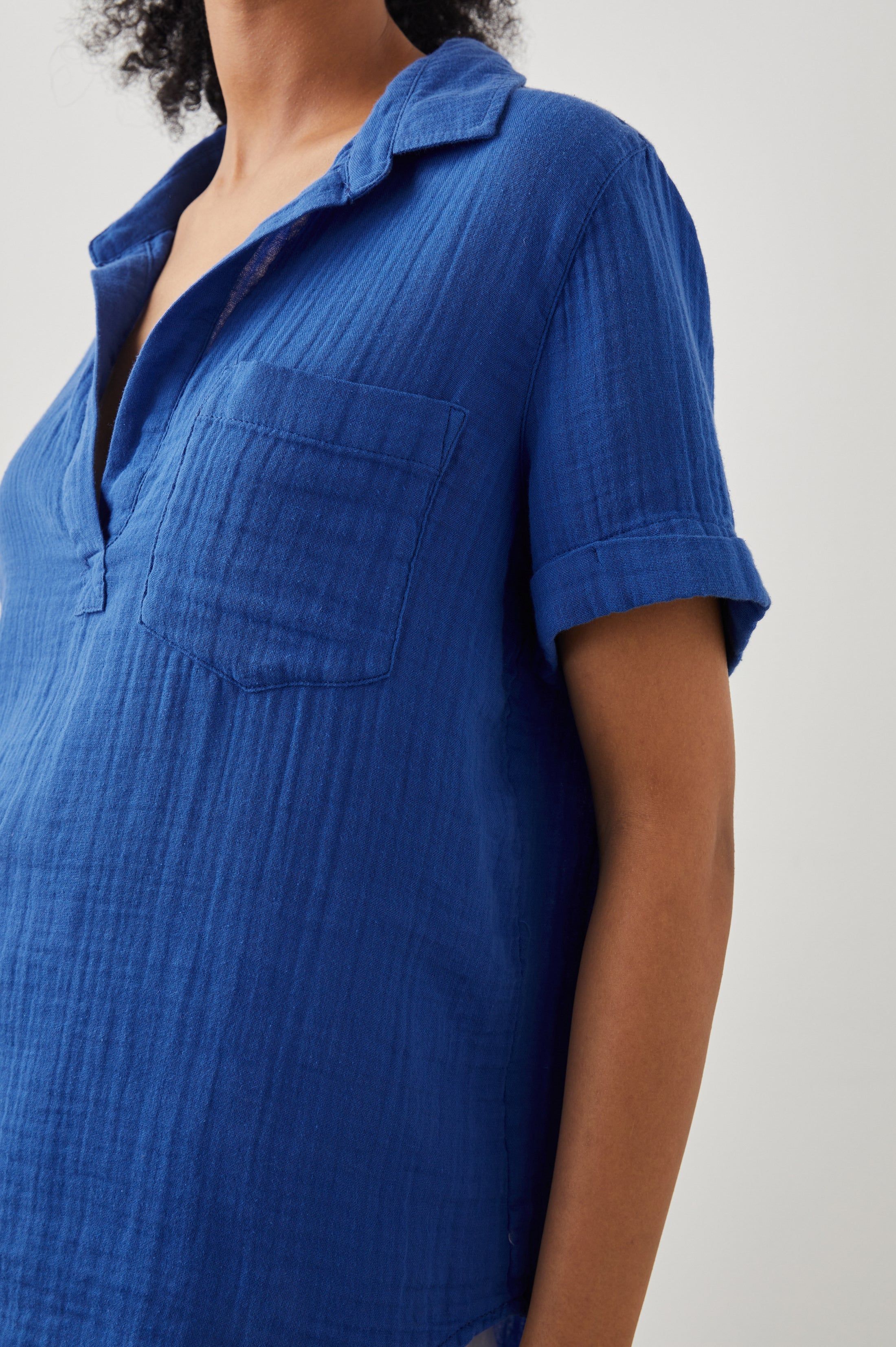 SAVANNAH SHIRT - COBALT sold by Rails product image thumbnail 2