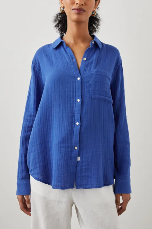 ELLIS SHIRT - COBALT sold by Rails