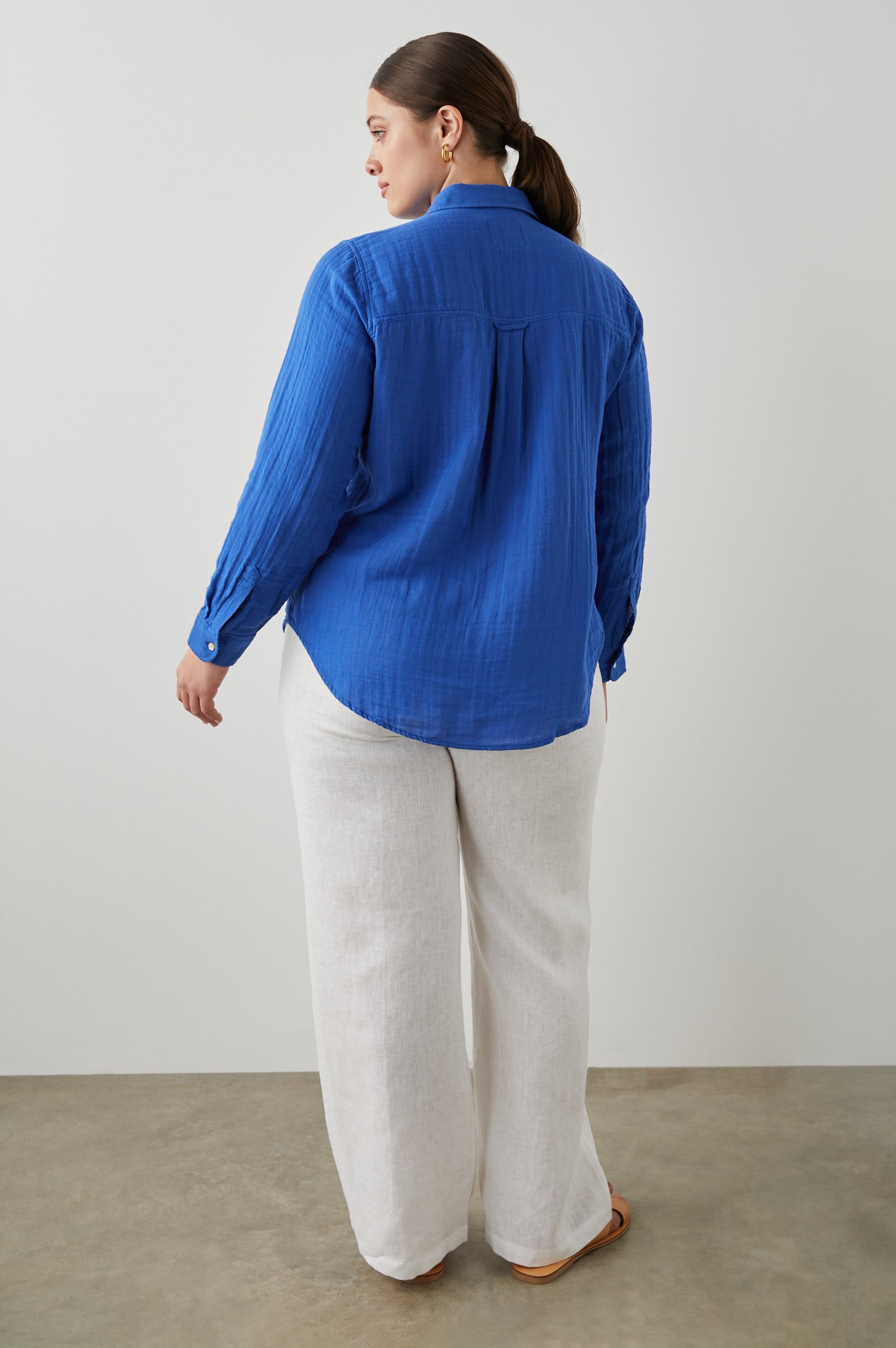 ELLIS SHIRT - COBALT sold by Rails product image thumbnail 10