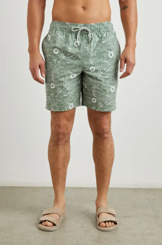 KIAN SWIM SHORT - JAPANESE STENCIL FATIGUE sold by Rails
