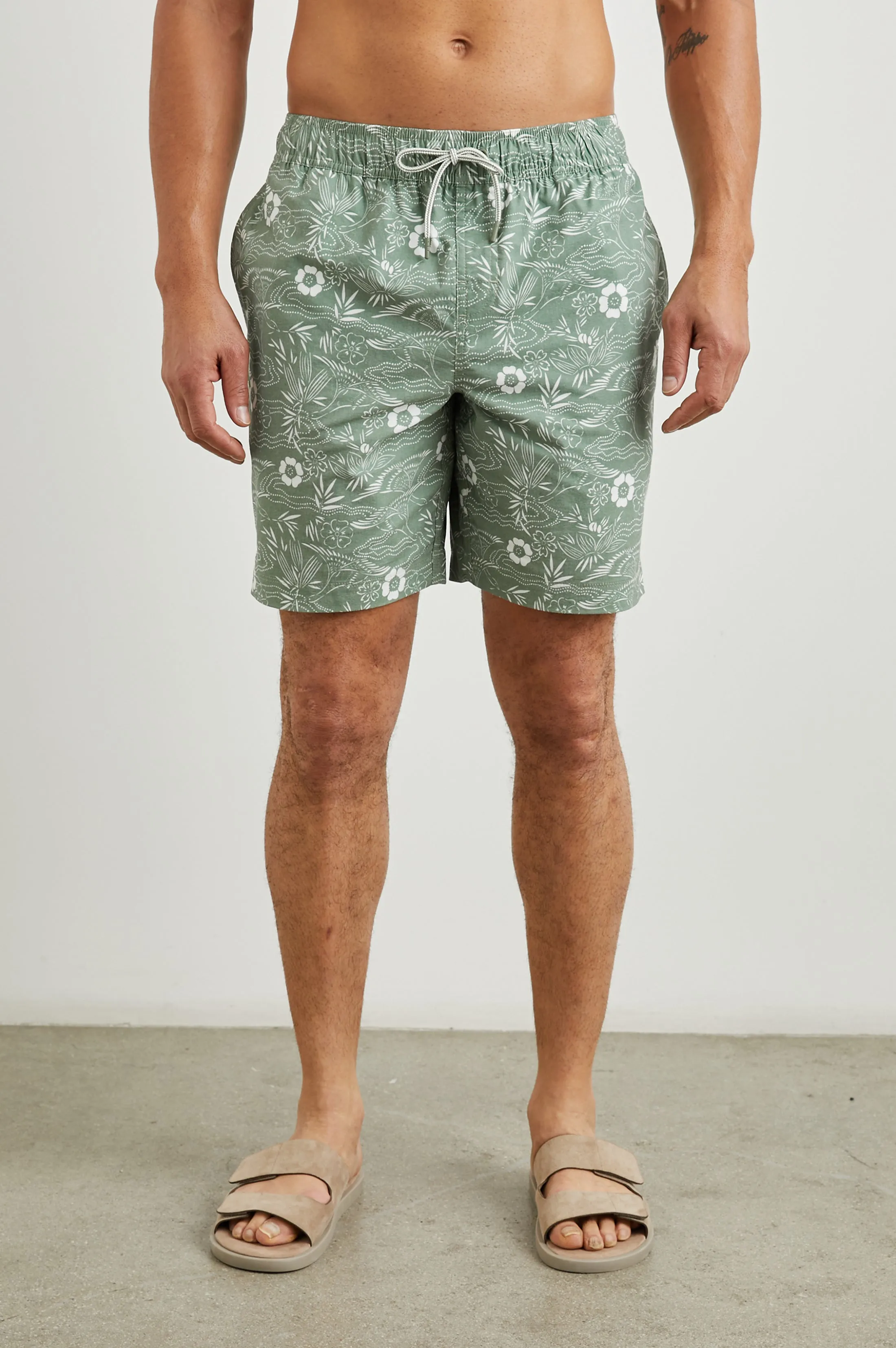 KIAN SWIM SHORT - JAPANESE STENCIL FATIGUE sold by Rails