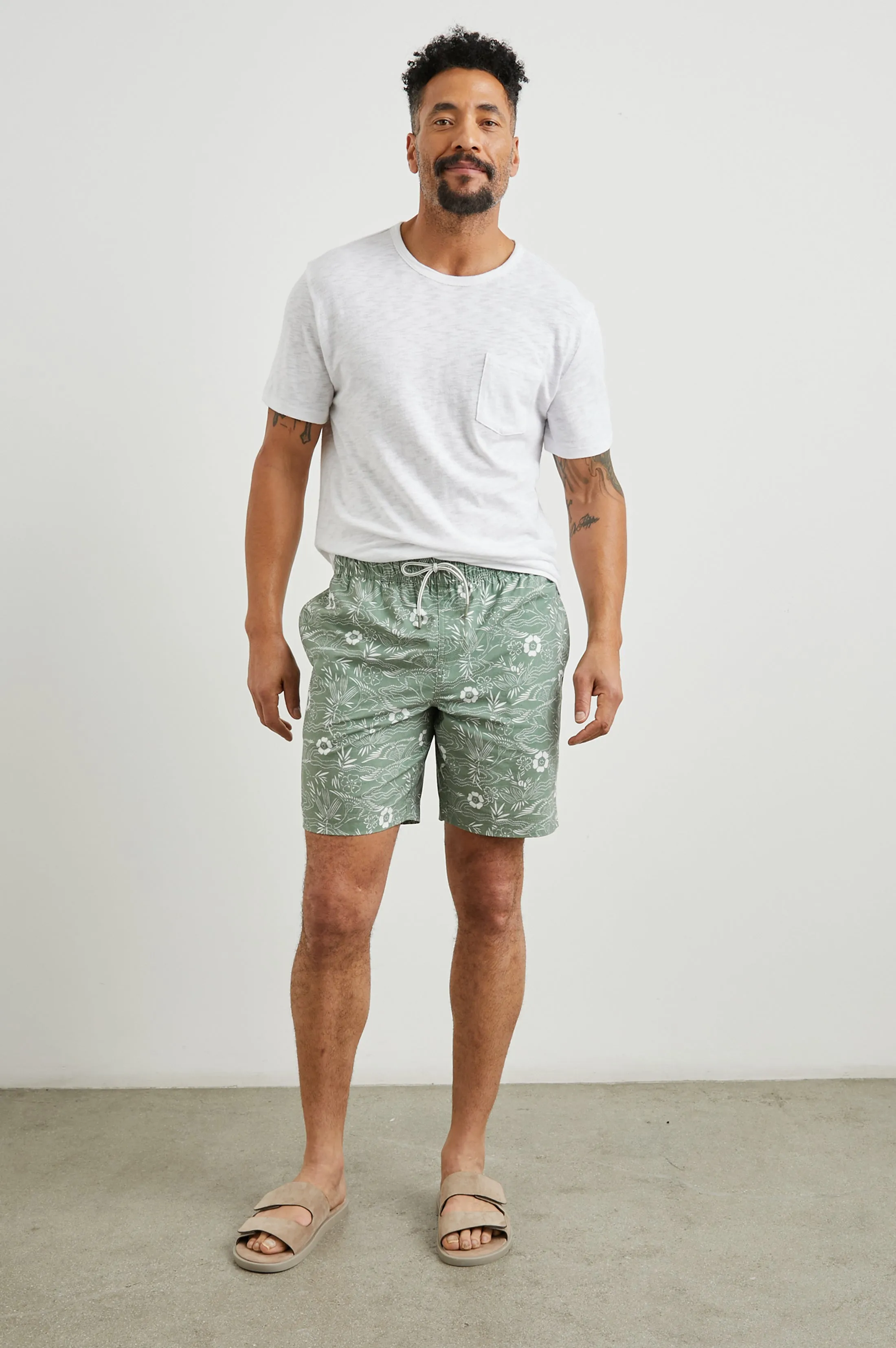 KIAN SWIM SHORT - JAPANESE STENCIL FATIGUE sold by Rails product image thumbnail 4