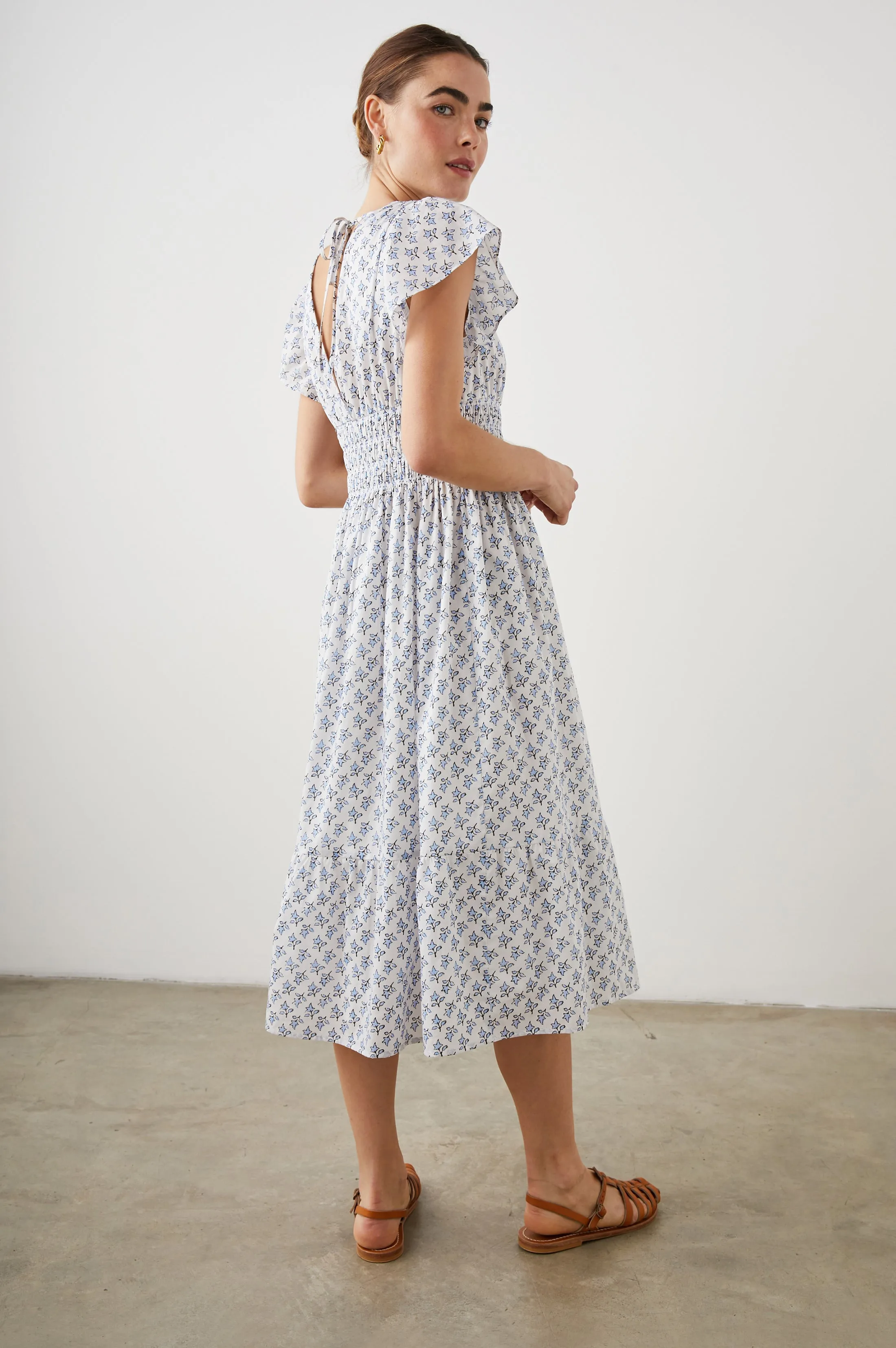 SEONA DRESS - WHITE BLUE IVY sold by Rails product image thumbnail 4