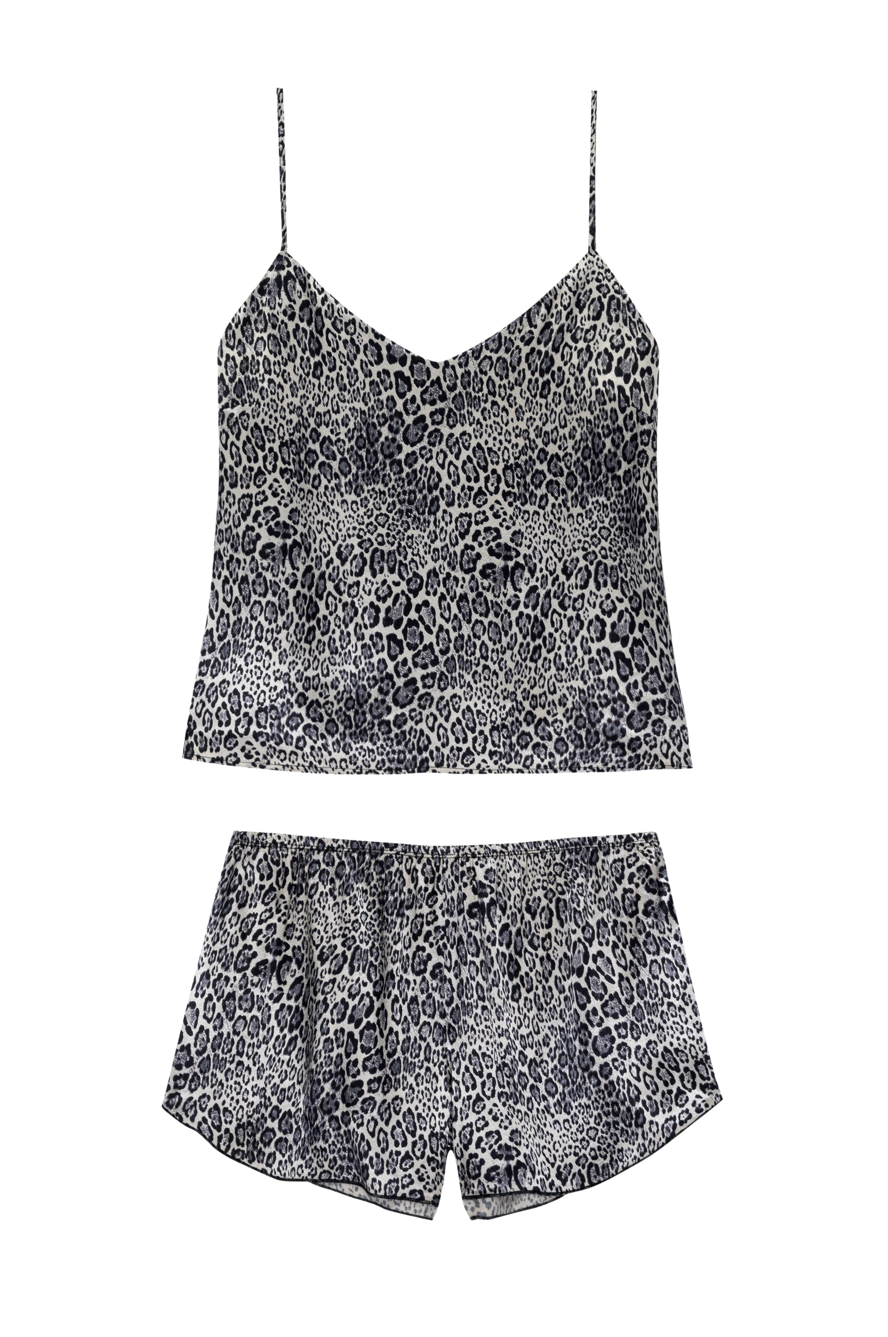 EMME PAJAMA SET - SATIN UMBER CHEETAH sold by Rails product image thumbnail 6