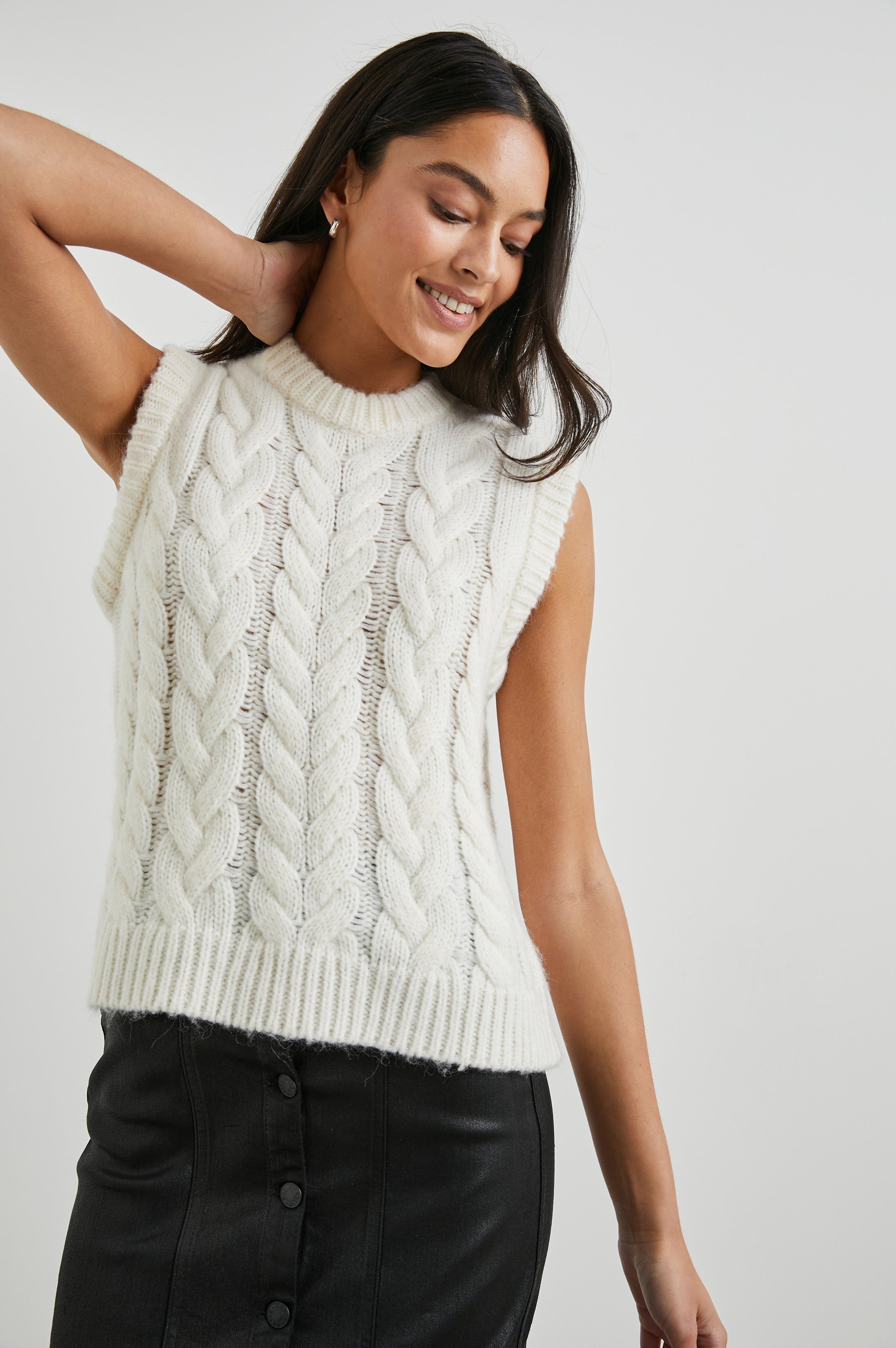 ALEXIS SWEATER VEST - IVORY sold by Rails product image thumbnail 4