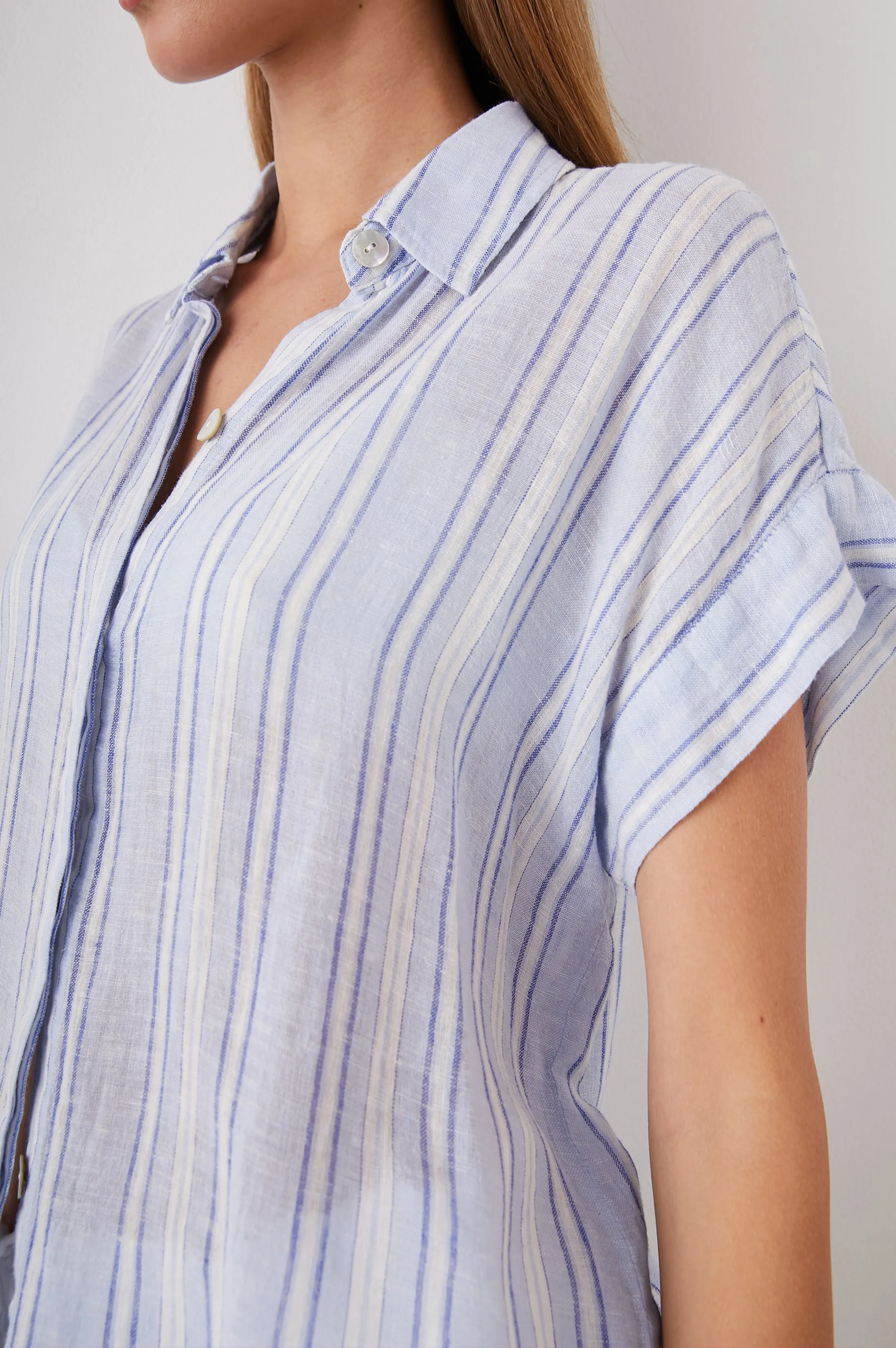 JAMIE SHIRT - NAPOLI STRIPE sold by Rails product image thumbnail 2