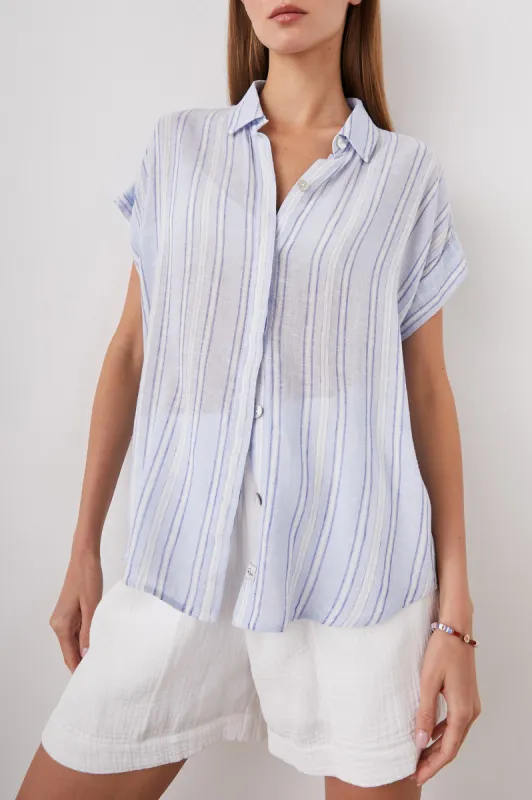 JAMIE SHIRT - NAPOLI STRIPE sold by Rails