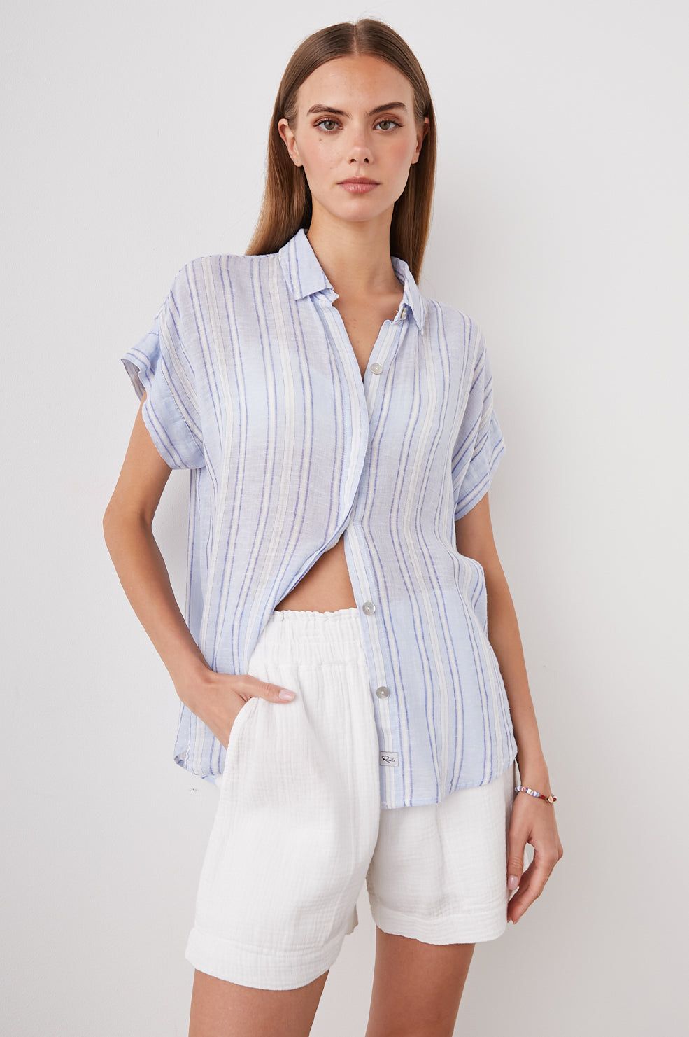 JAMIE SHIRT - NAPOLI STRIPE sold by Rails product image thumbnail 3