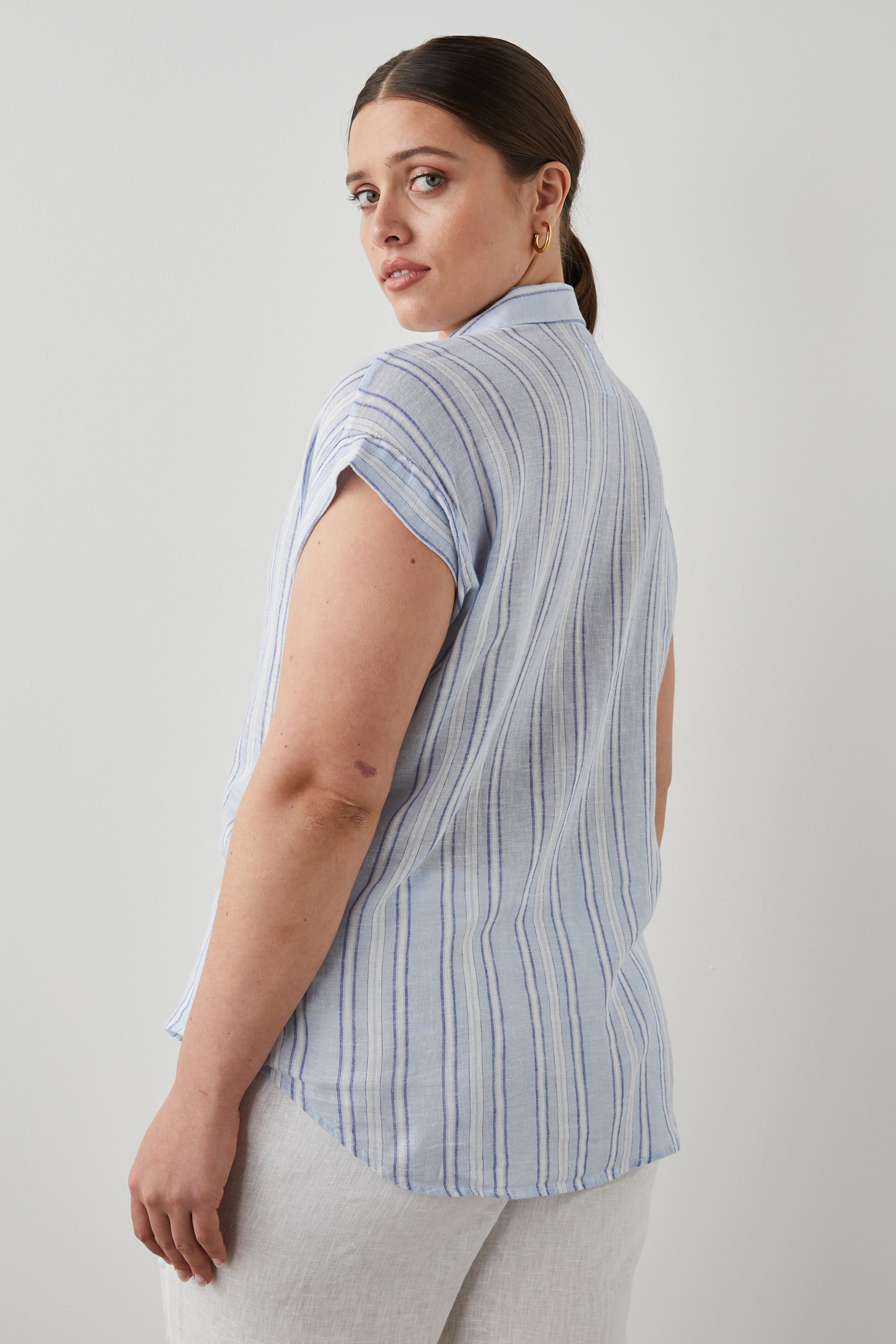 JAMIE SHIRT - NAPOLI STRIPE sold by Rails product image thumbnail 10