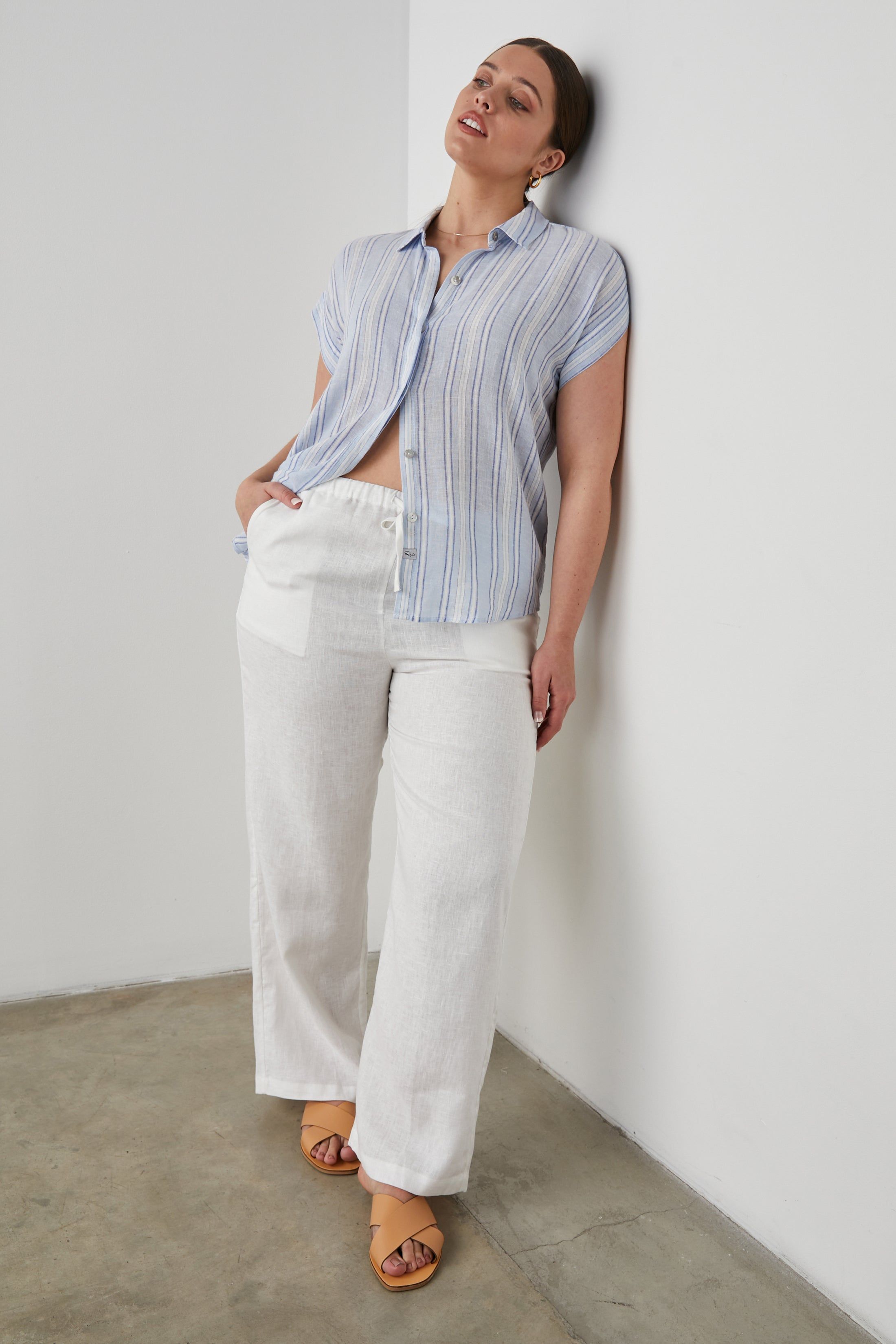 JAMIE SHIRT - NAPOLI STRIPE sold by Rails product image thumbnail 8