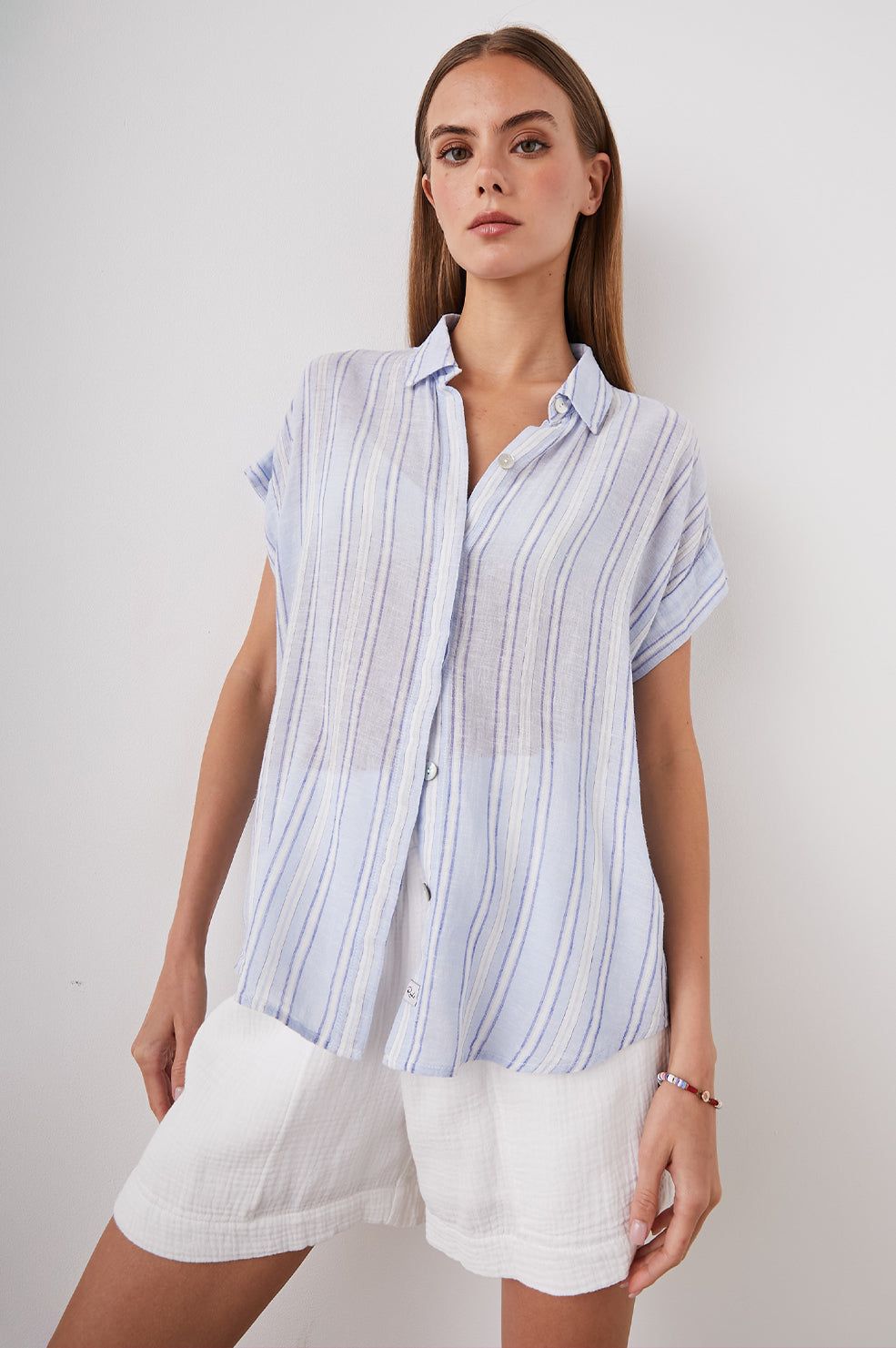 JAMIE SHIRT - NAPOLI STRIPE sold by Rails product image thumbnail 4
