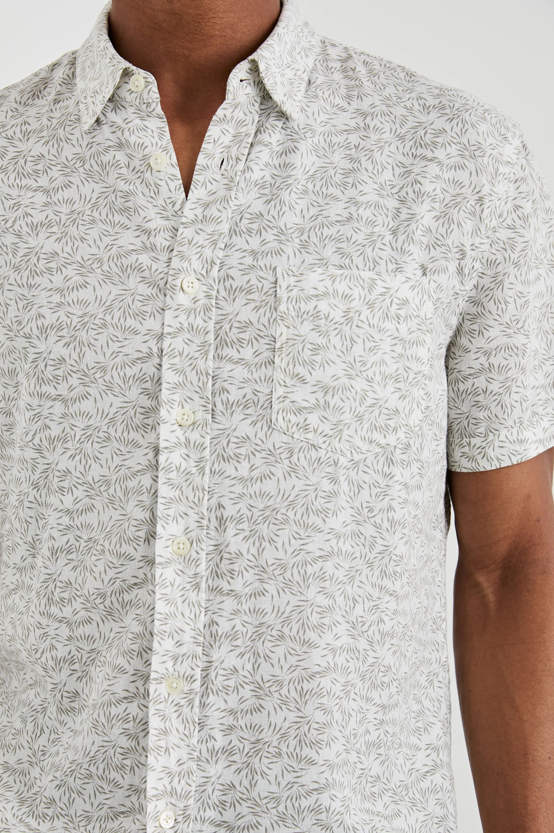 CARSON SHIRT - CROP CIRCLE WHITE sold by Rails product image thumbnail 2