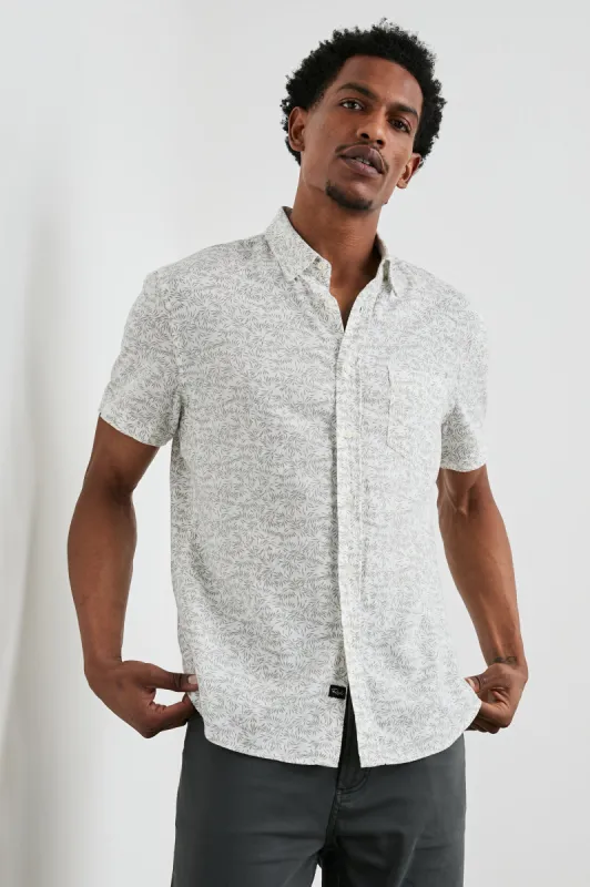 CARSON SHIRT - CROP CIRCLE WHITE sold by Rails