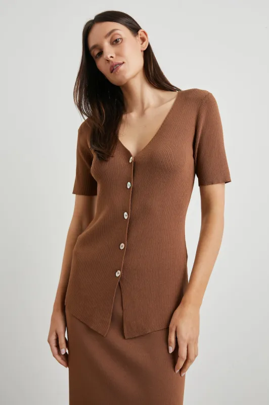 ARDEN TOP - CACAO sold by Rails