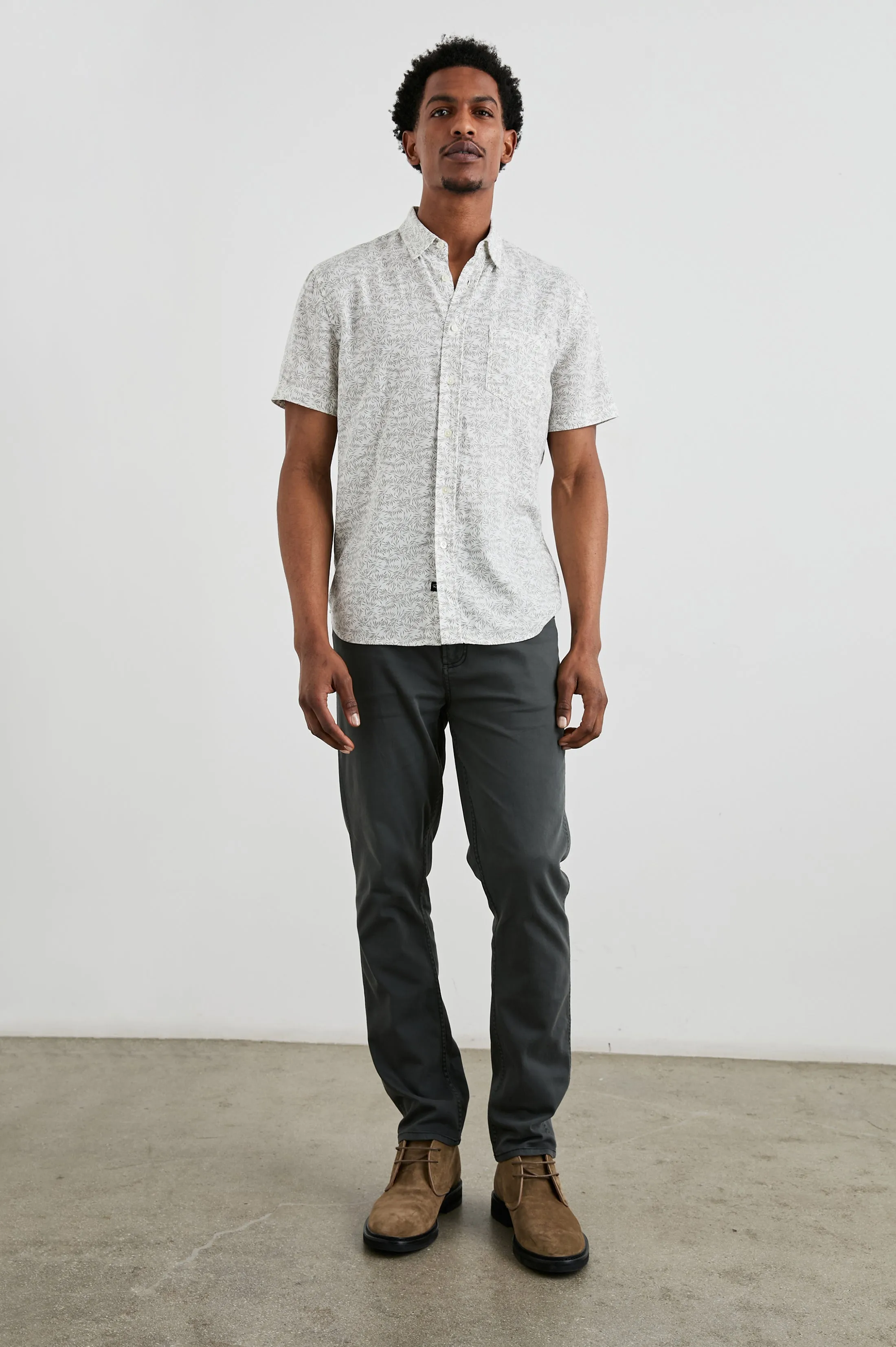 CARSON SHIRT - CROP CIRCLE WHITE sold by Rails product image thumbnail 3