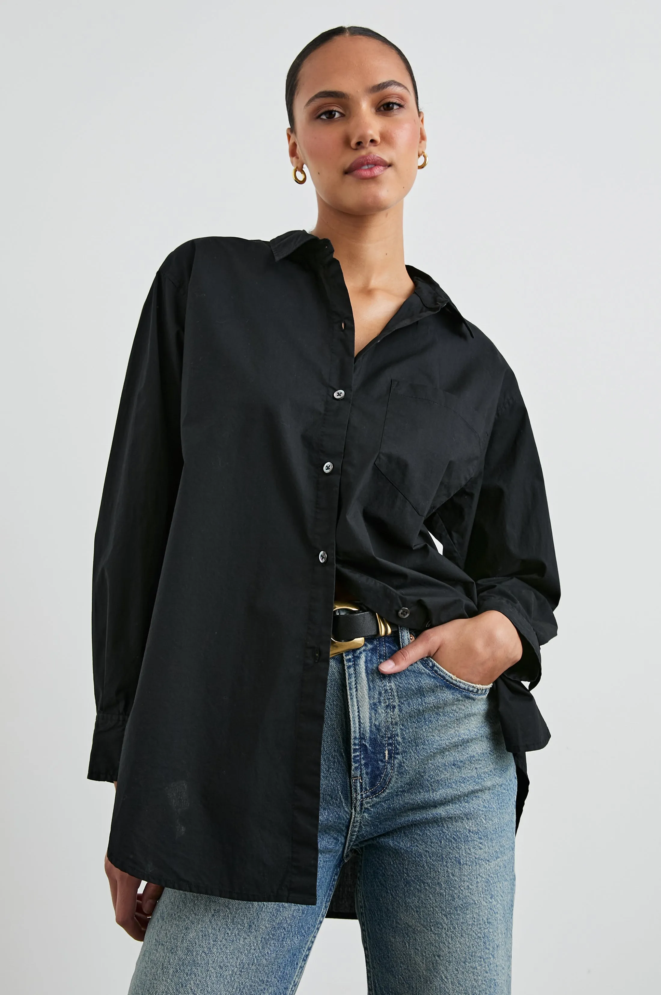 ELSA SHIRT - BLACK sold by Rails