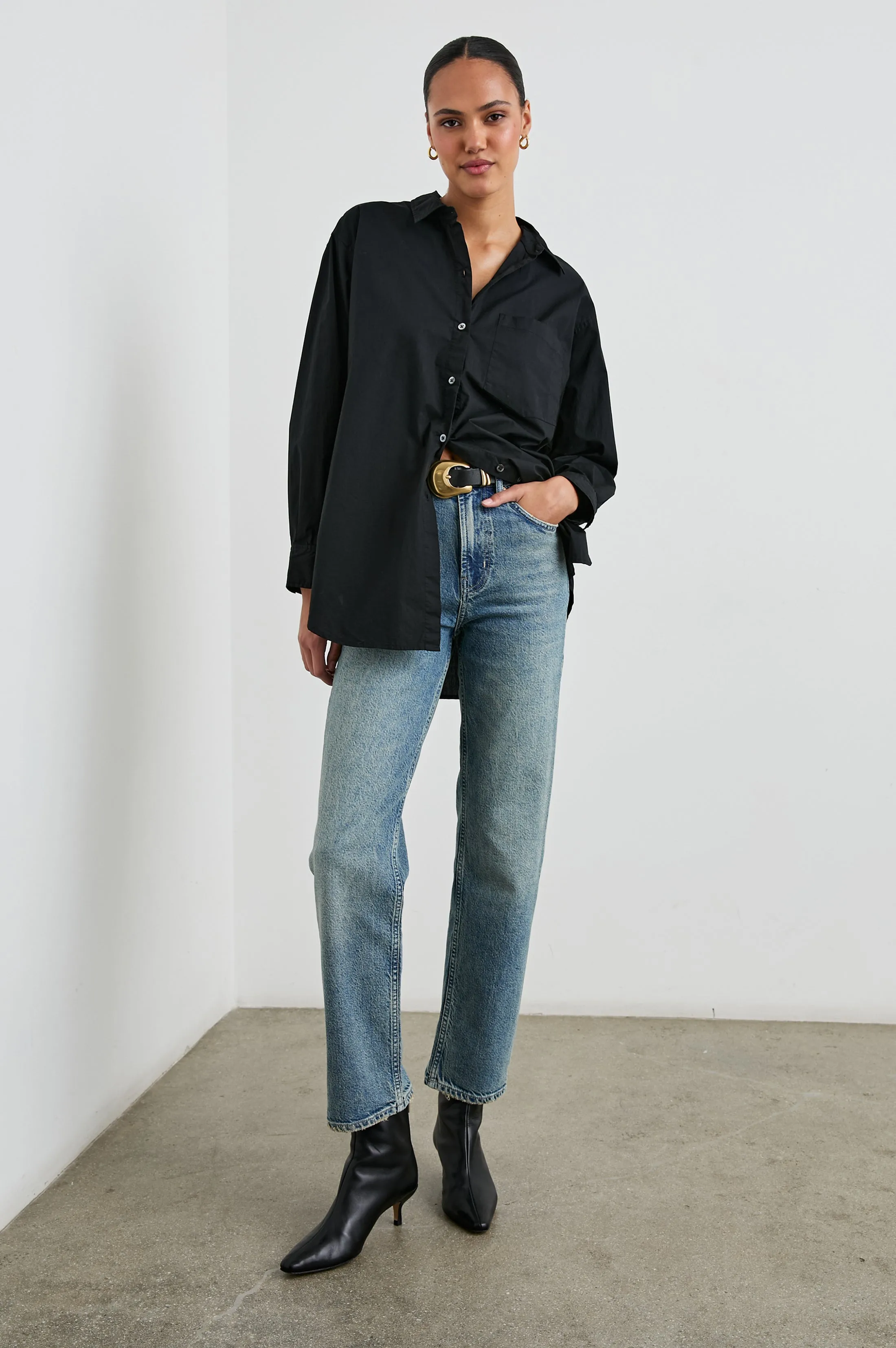 ELSA SHIRT - BLACK sold by Rails product image thumbnail 4