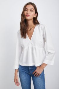 NOELLA TOP - WHITE sold by Rails