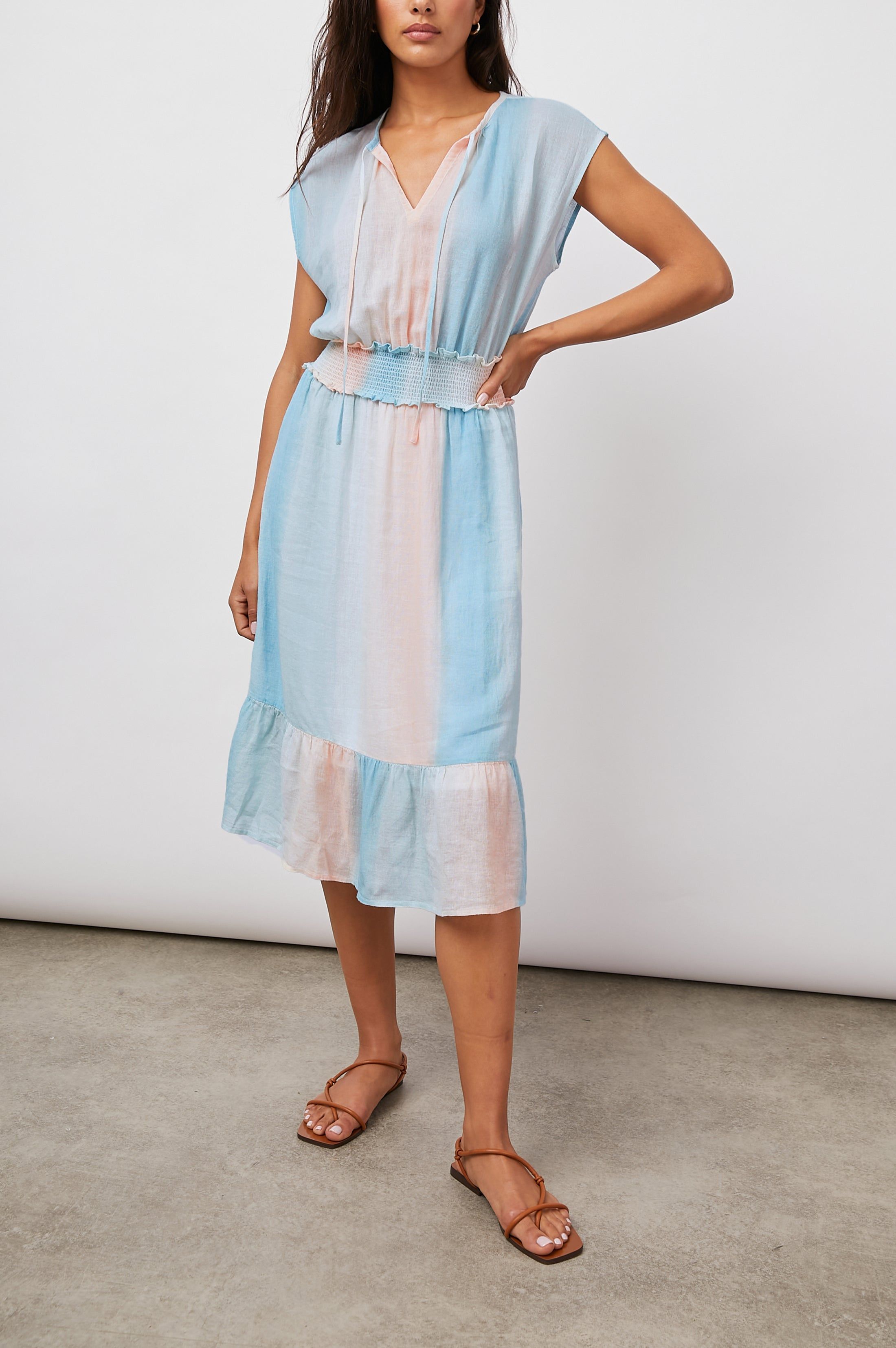ASHLYN DRESS - SUNSET GRADIENT sold by Rails
