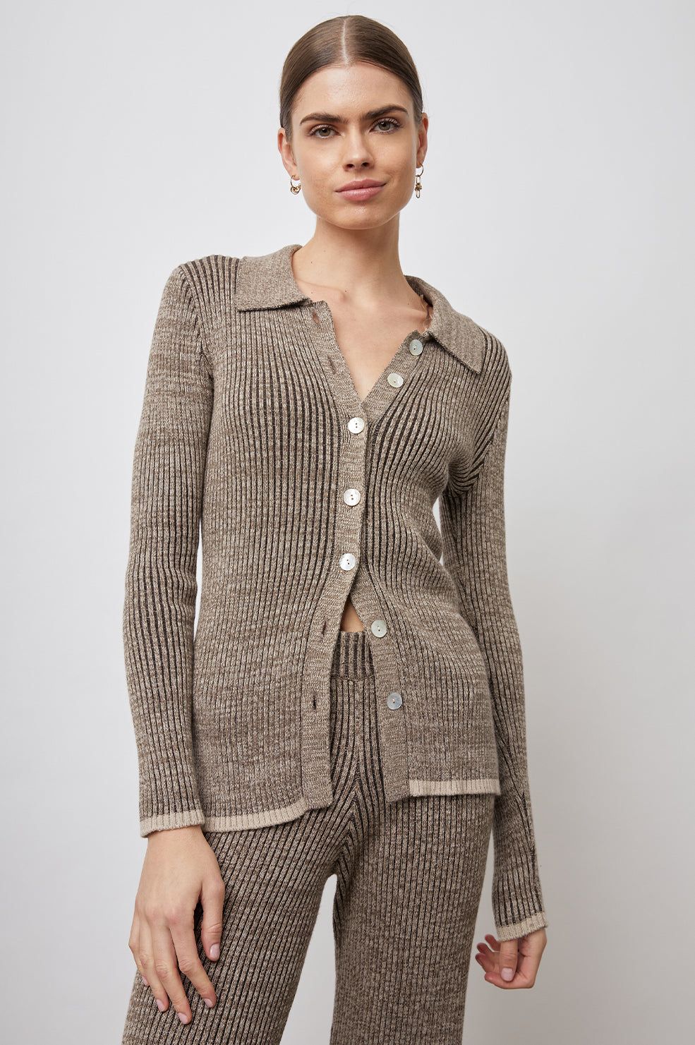 RORY SWEATER - BROWN MULTI sold by Rails