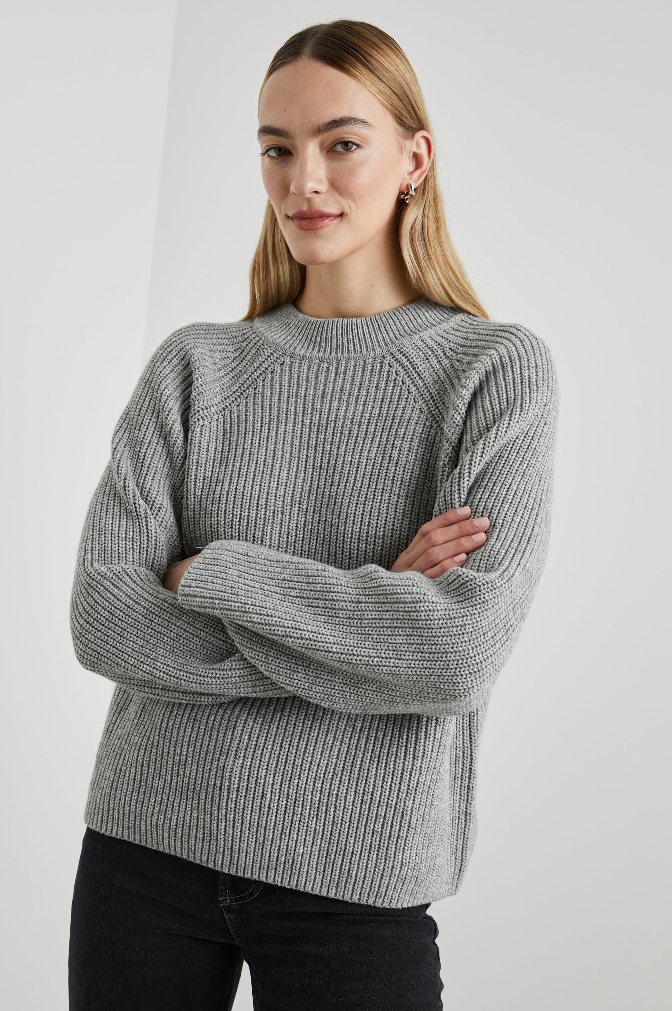 RITA SWEATER - HEATHER GREY sold by Rails product image thumbnail 4