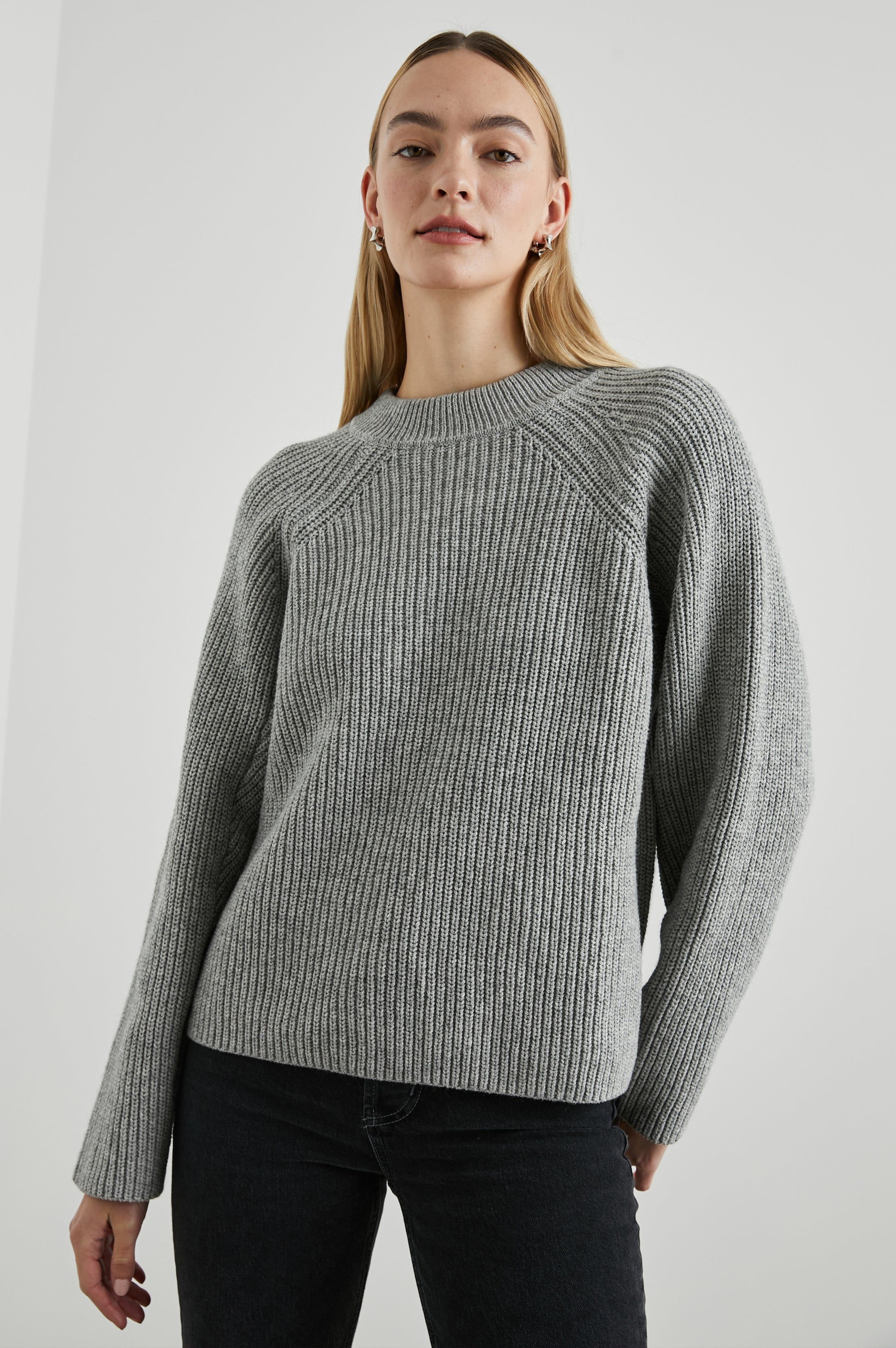 RITA SWEATER - HEATHER GREY sold by Rails