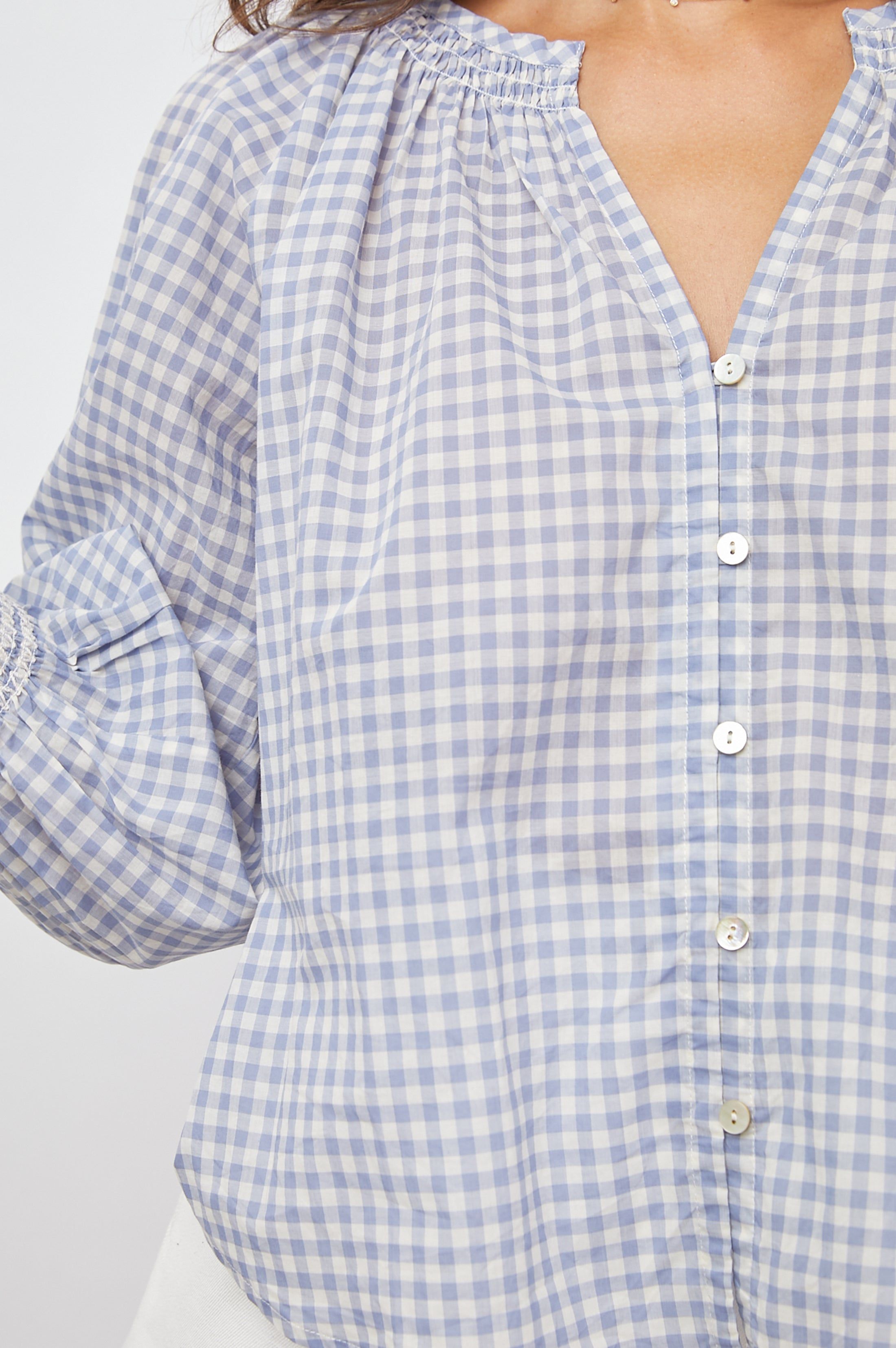 MARIAH TOP - CAROLINA GINGHAM sold by Rails product image thumbnail 2