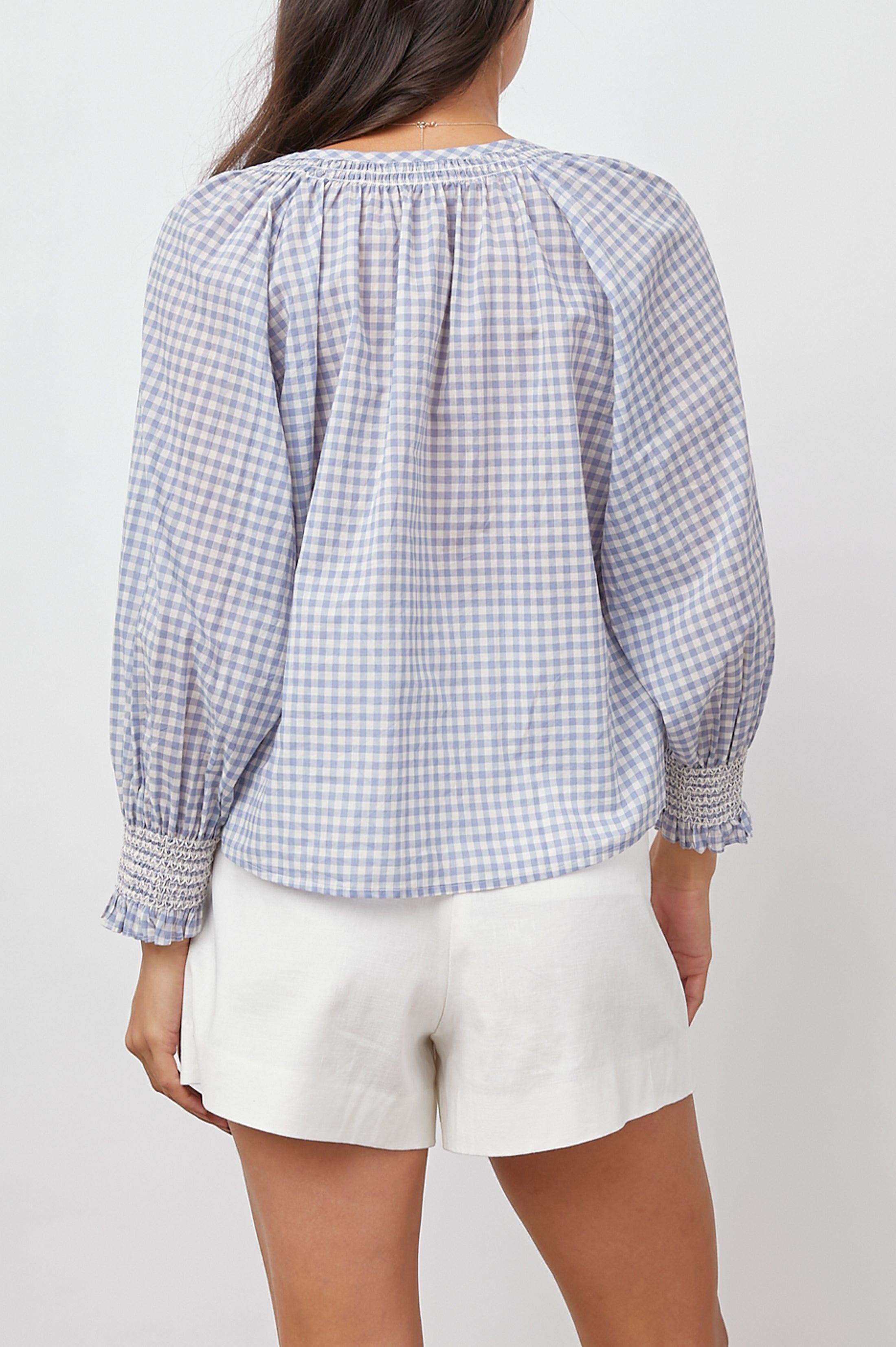 MARIAH TOP - CAROLINA GINGHAM sold by Rails product image thumbnail 4