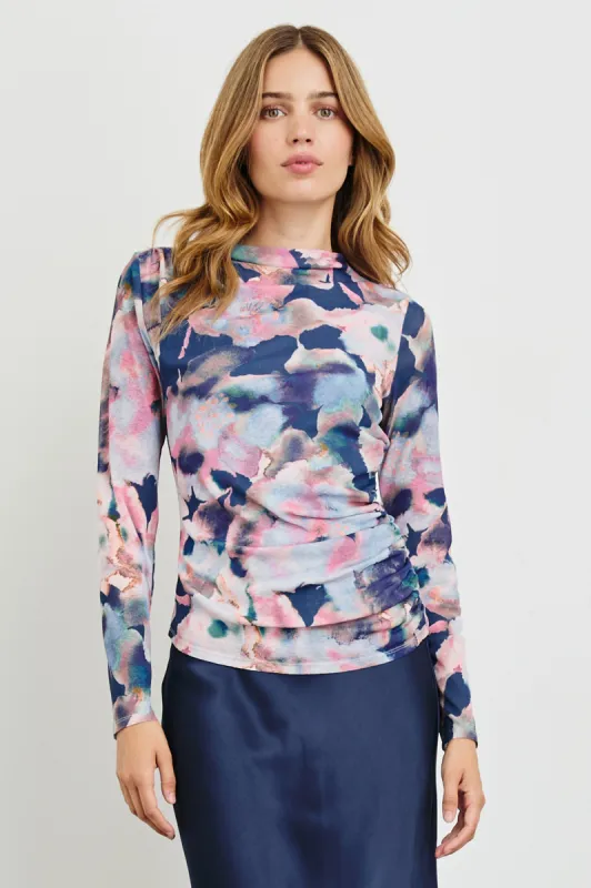 JOELLE TOP - MIDNIGHT VERBENA sold by Rails