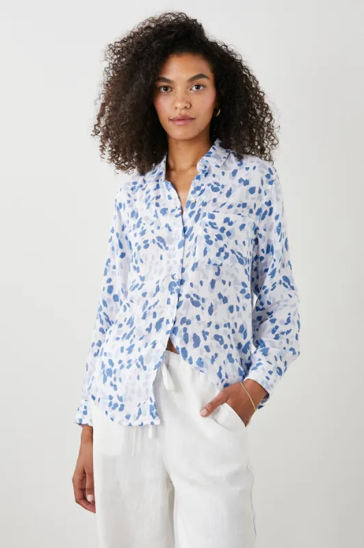ELLIS SHIRT - BLUE SPOTTED sold by Rails