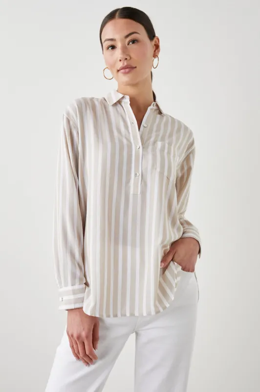 ELLE SHIRT - NATURAL STRIPE sold by Rails