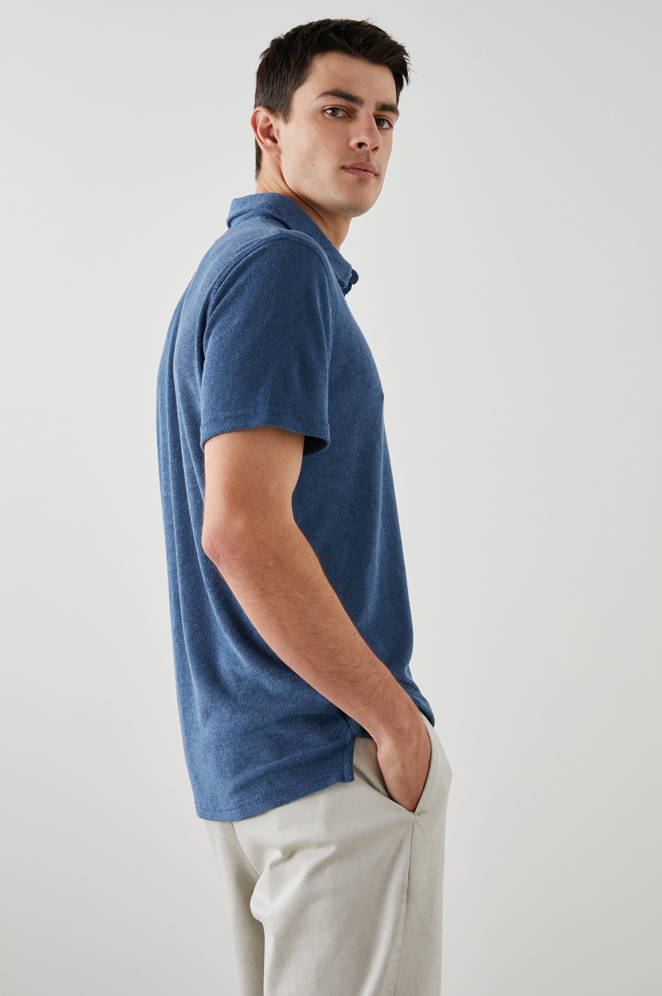 RHEN POLO SHIRT - ENSIGN BLUE sold by Rails product image thumbnail 5
