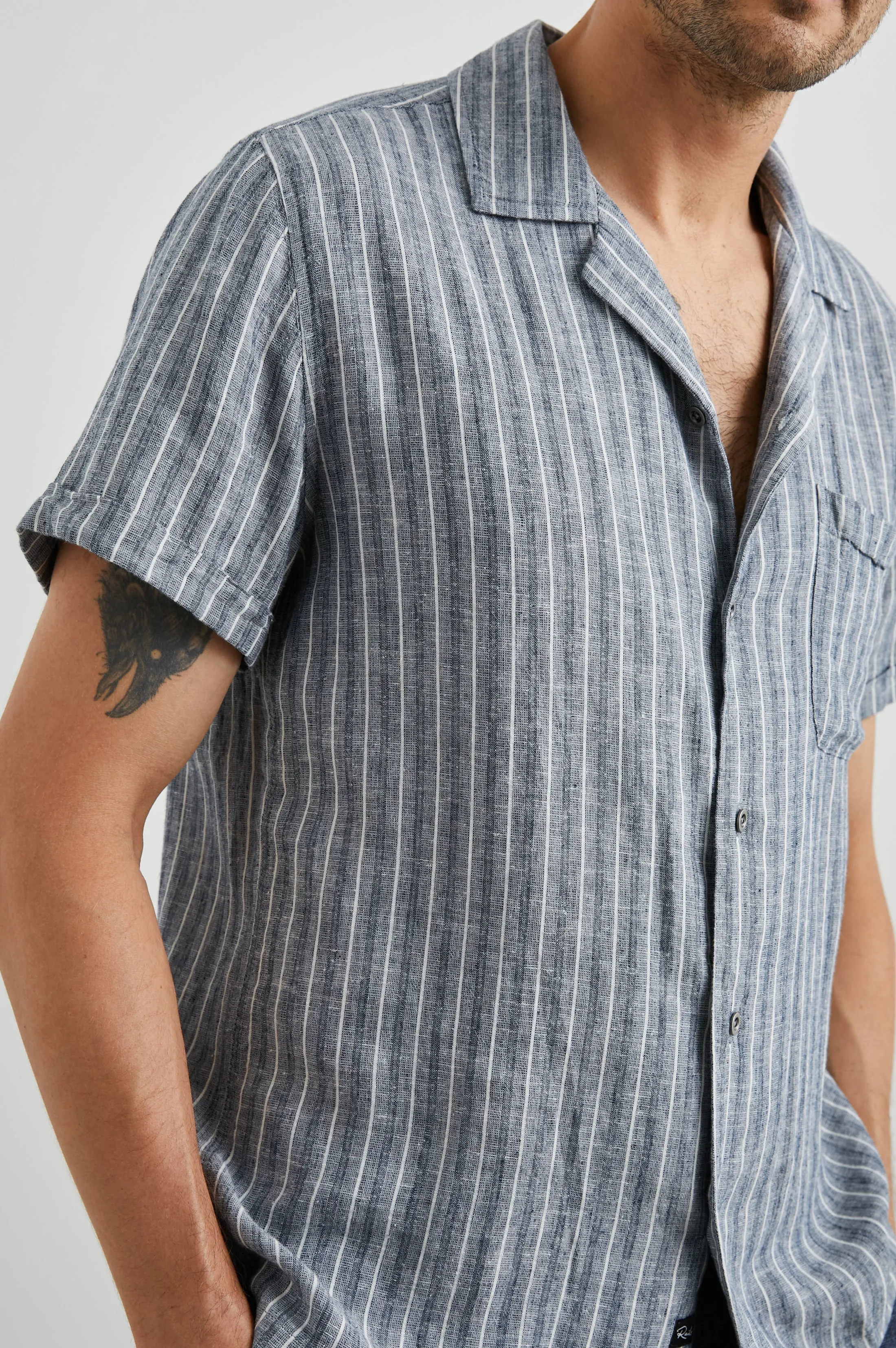 WAIMEA SHIRT - OCEAN MIST STRIPE sold by Rails product image thumbnail 2