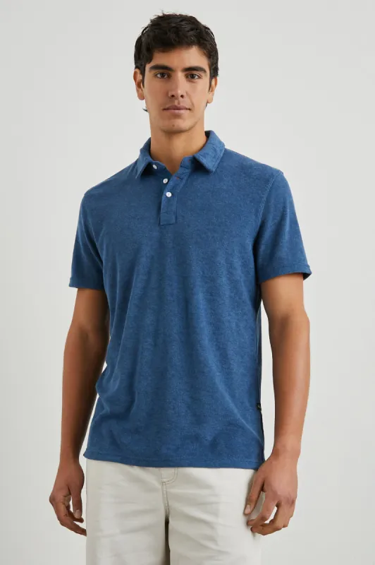 RHEN POLO SHIRT - ENSIGN BLUE sold by Rails