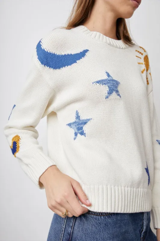 ZOEY SWEATER - IVORY GOLD GALAXY sold by Rails