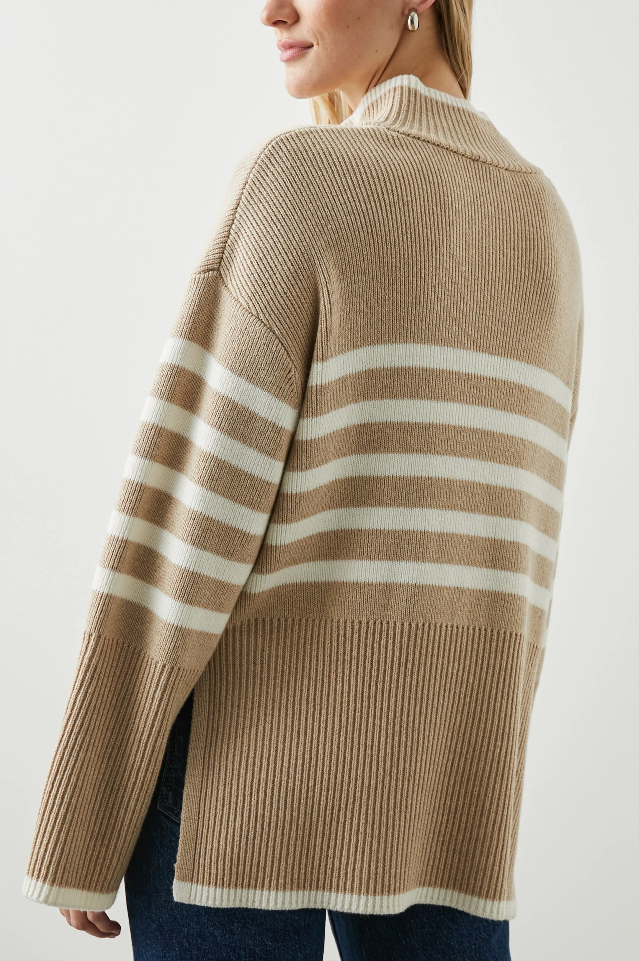 TESSA SWEATER - SAND STRIPE sold by Rails product image thumbnail 4