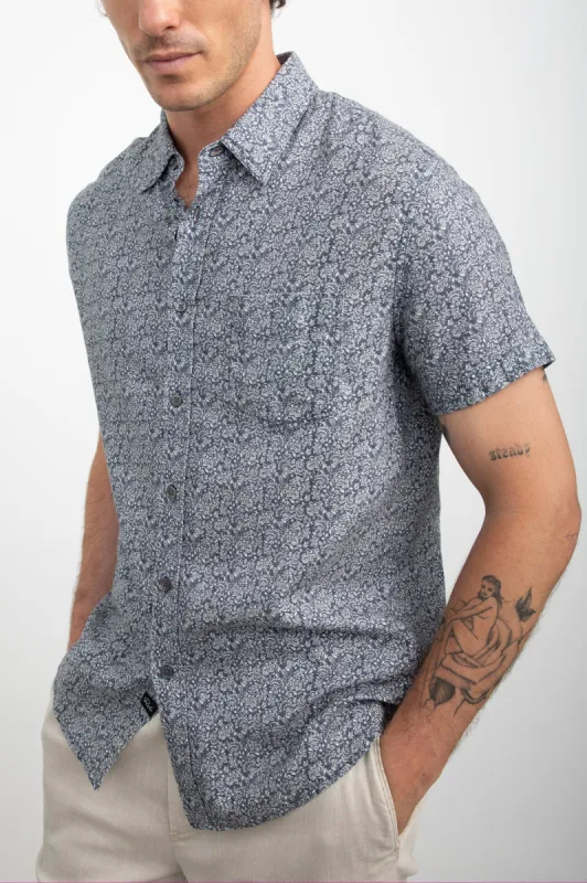 CARSON SHIRT - FLORA BLOOM NAVY sold by Rails