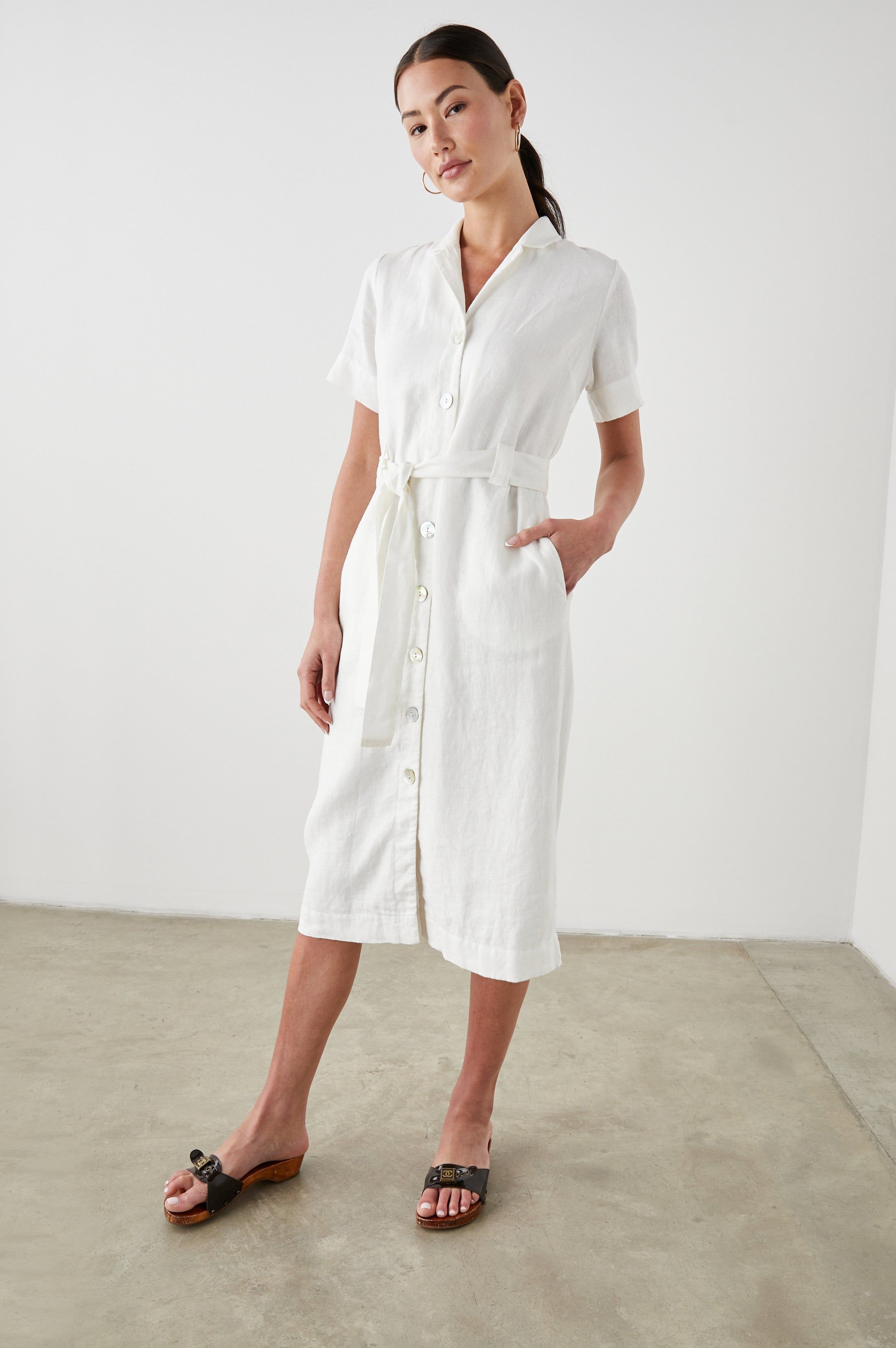 DIANE DRESS - WHITE sold by Rails product image thumbnail 3