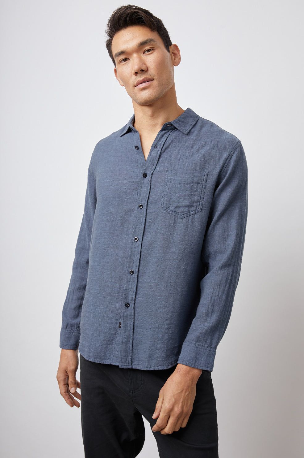 WYATT SHIRT - SEA BLUE sold by Rails