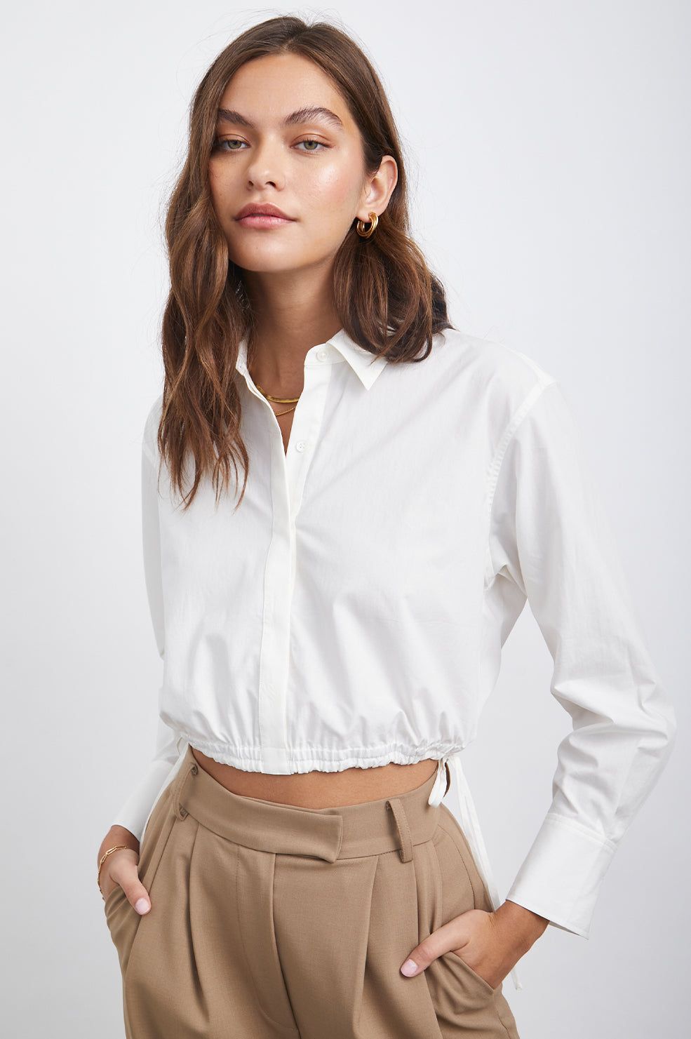 NICKI TOP - WHITE sold by Rails