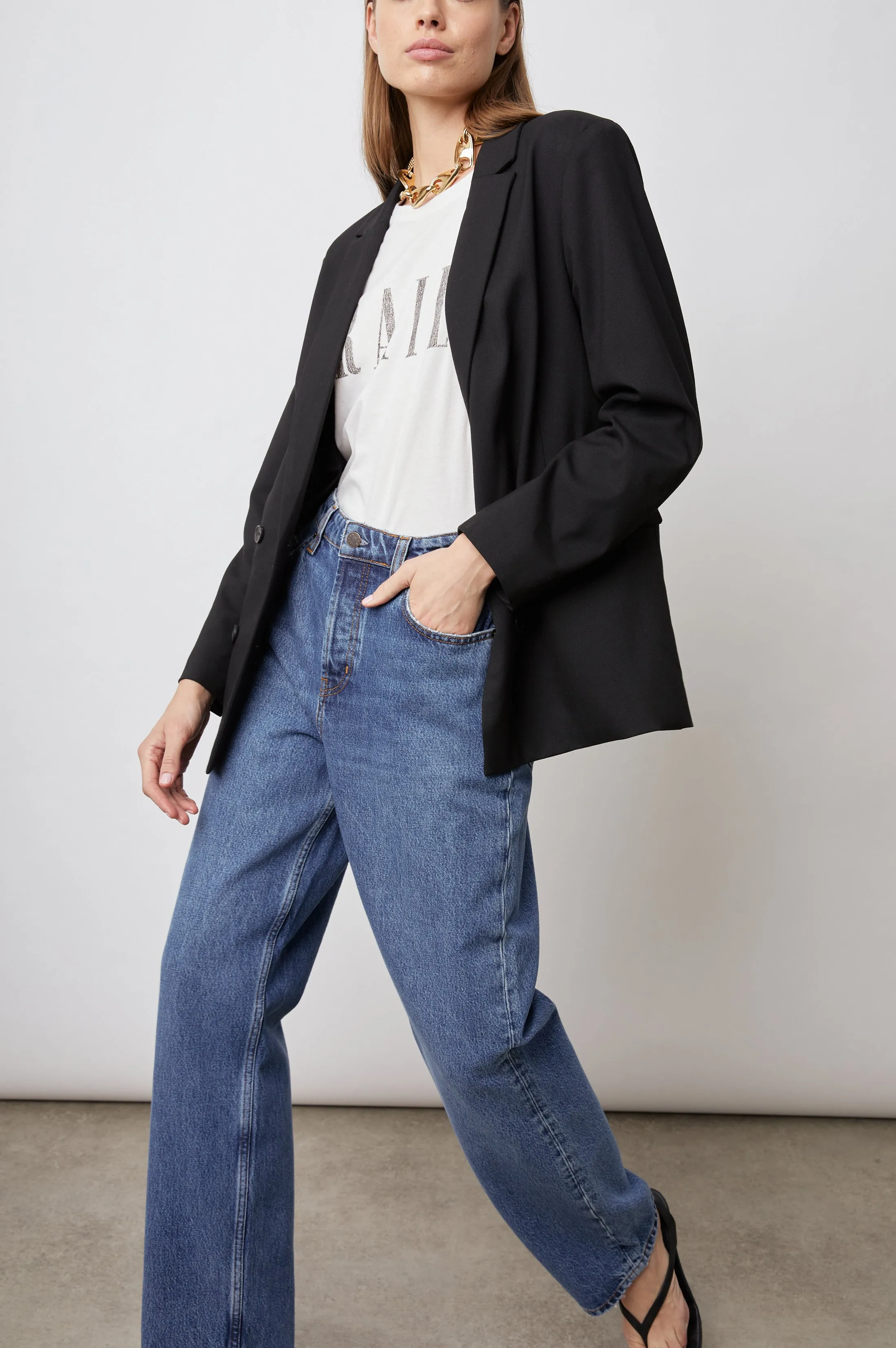 JAC BLAZER - BLACK TWILL sold by Rails product image thumbnail 4