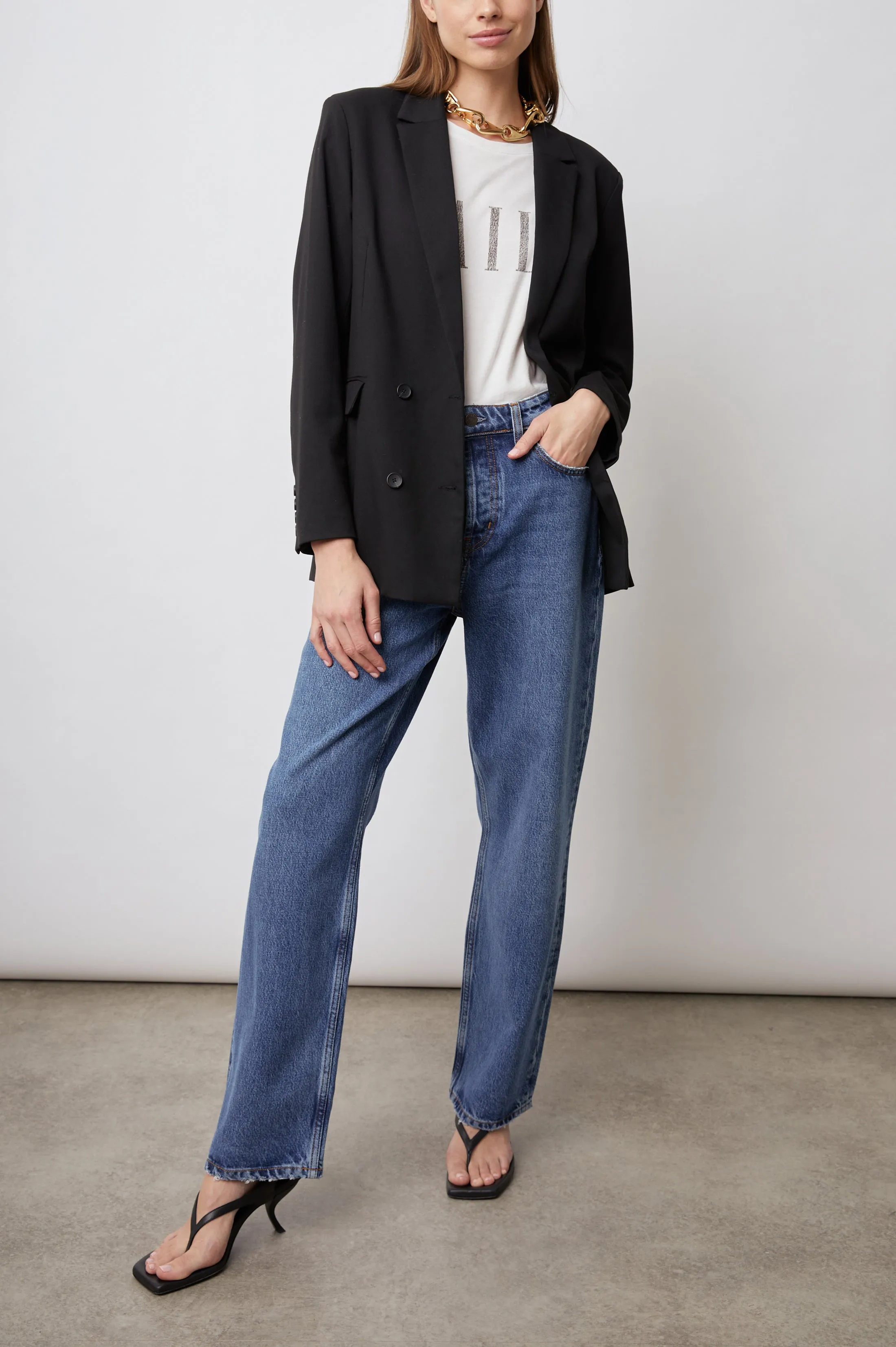 JAC BLAZER - BLACK TWILL sold by Rails product image thumbnail 3